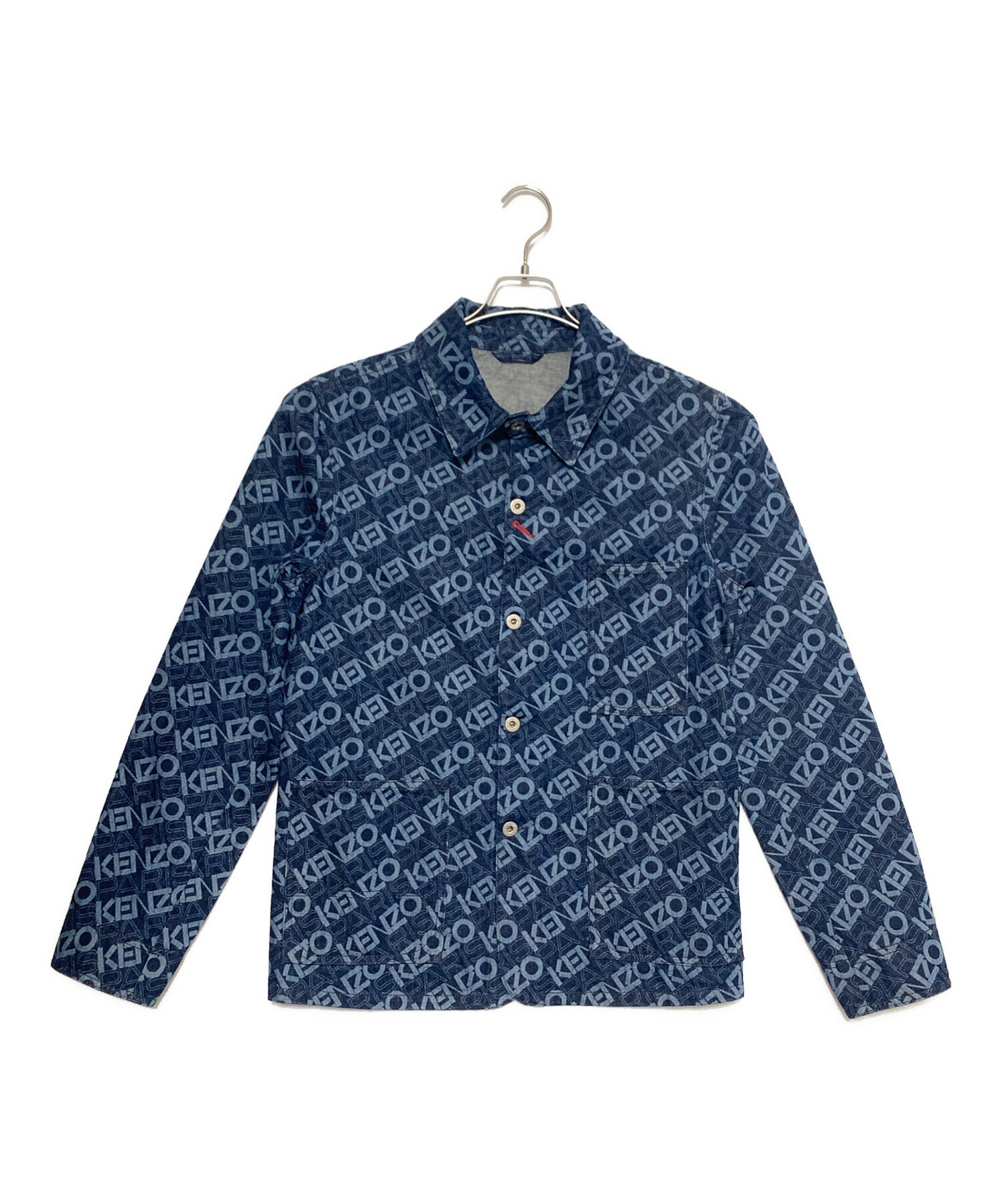 中古・古着通販】KENZO (ケンゾー) モノグラムカバーオール インディゴ