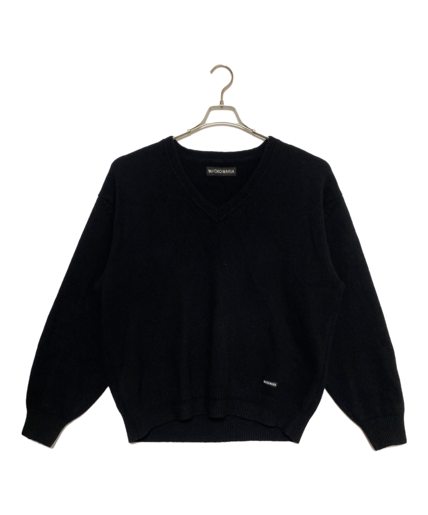 中古・古着通販】WACKO MARIA (ワコマリア) V NECK SWEATER ブラック