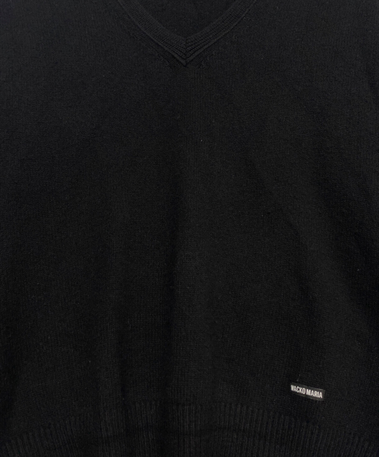 中古・古着通販】WACKO MARIA (ワコマリア) V NECK SWEATER ブラック