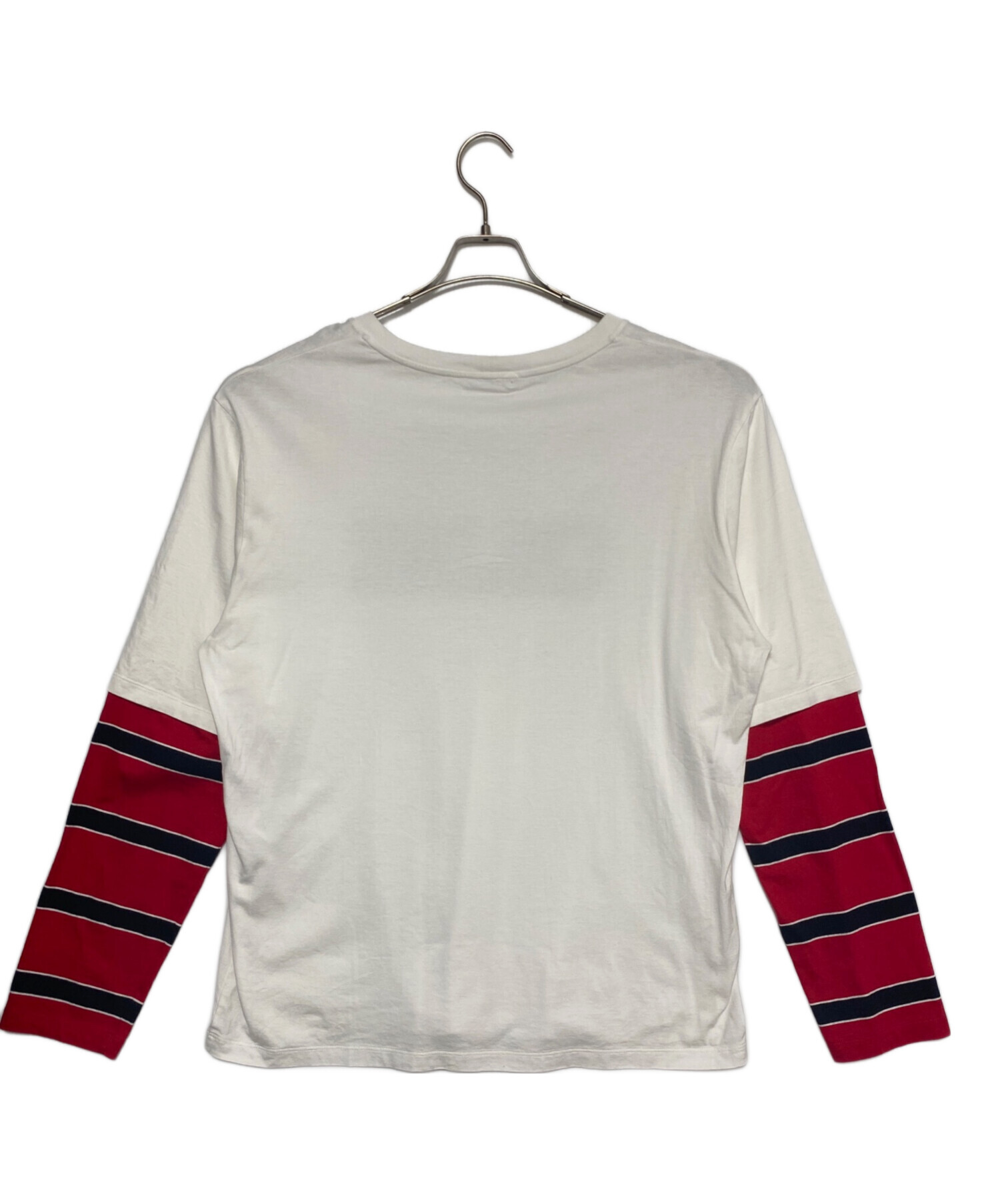 CELINE オールドセリーヌヴィンテージセリーヌTシャツ赤ビンテージティシャツ 中古・古着通販】CELINE (セリーヌ) コットン ロングTシャツ ホワイト