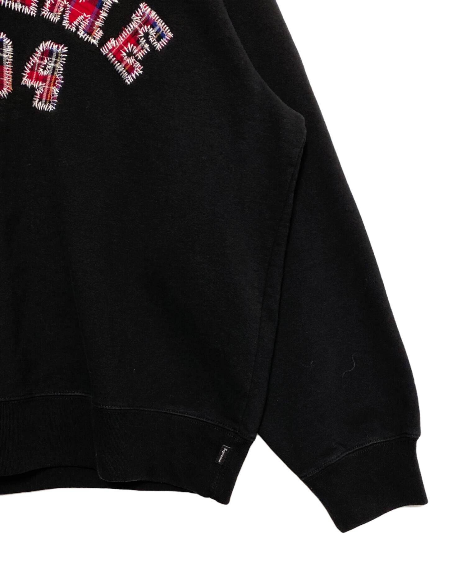 中古・古着通販】Supreme (シュプリーム) Plaid Arc Crewneck ブラック