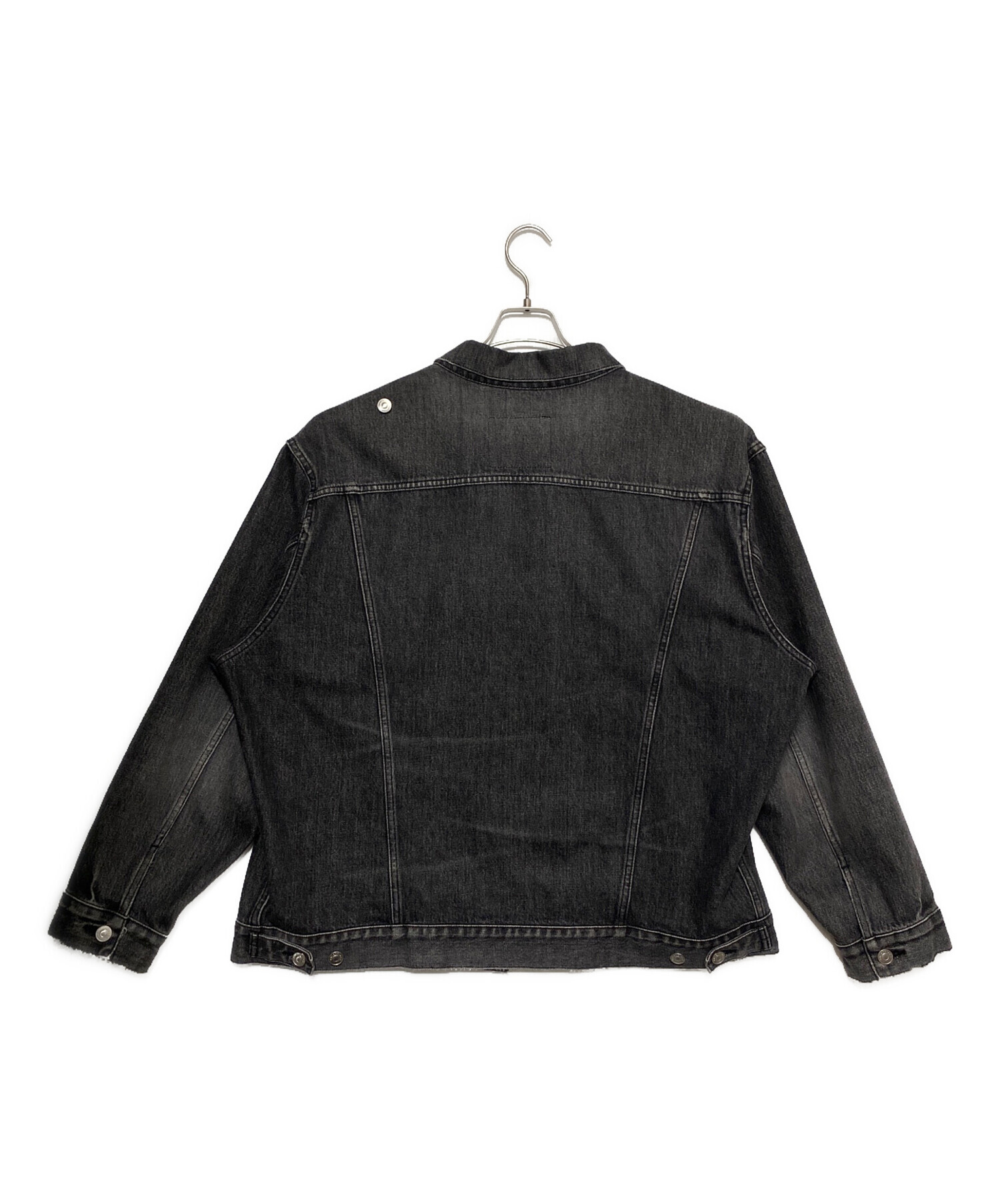 BALENCIAGA ブラック デニムジャケット 中古・古着通販】BALENCIAGA (バレンシアガ) デニムジャケット