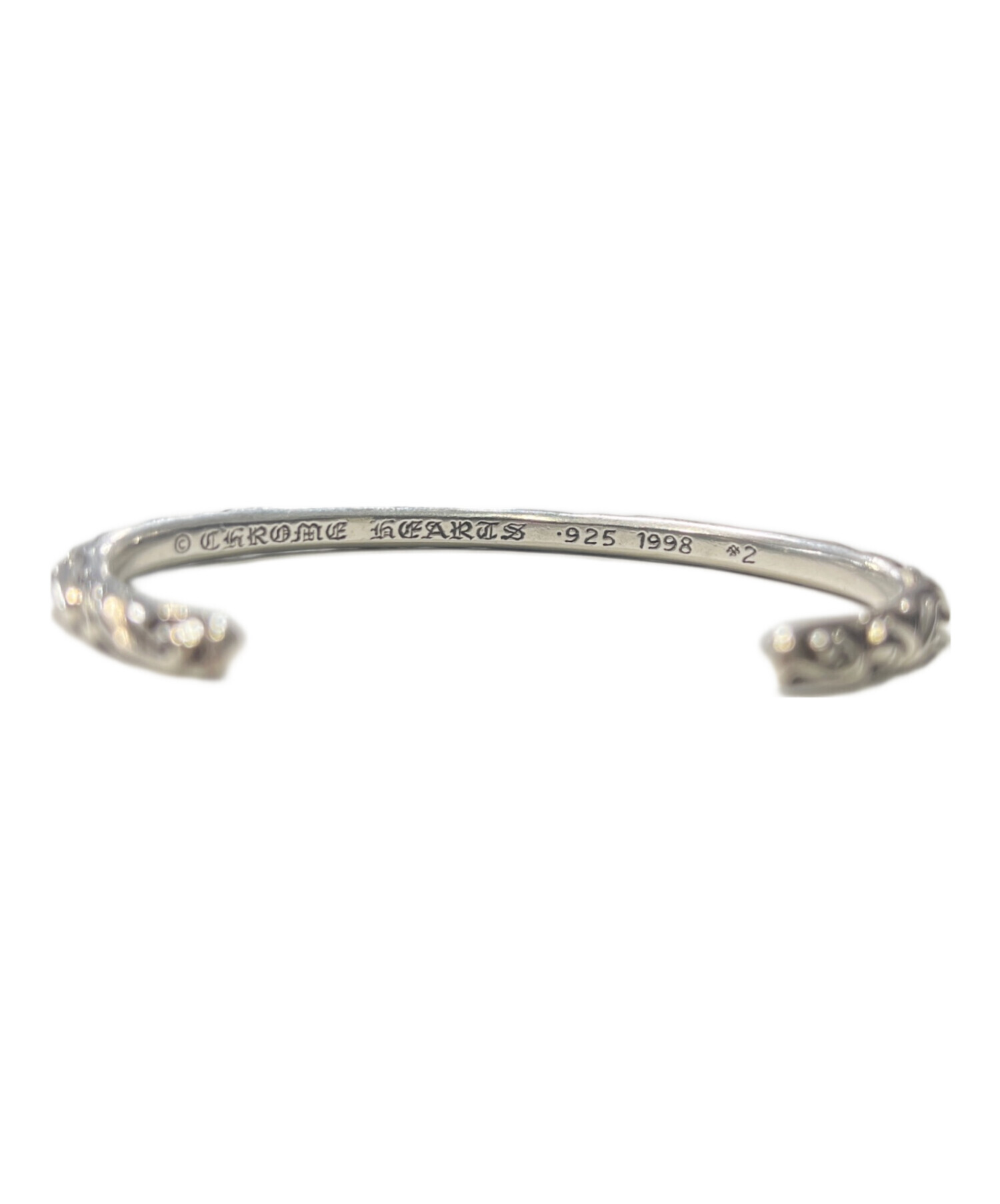 中古・古着通販】CHROME HEARTS (クロムハーツ) BANGLE SCROLL サイズ 中古・古着通販】CHROME HEARTS (クロムハーツ) BANGLE SCROLL サイズ