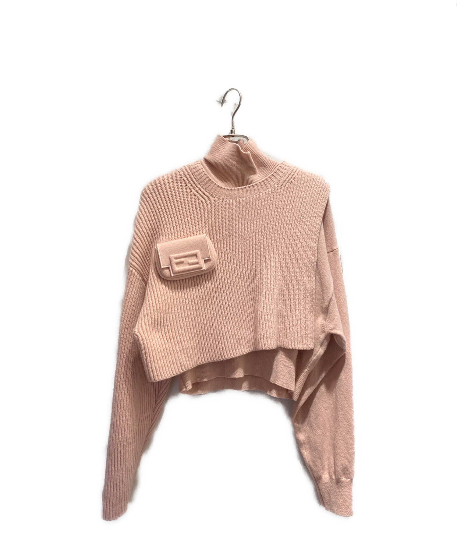 中古・古着通販】FENDI (フェンディ) レイヤードニット ピンク サイズ