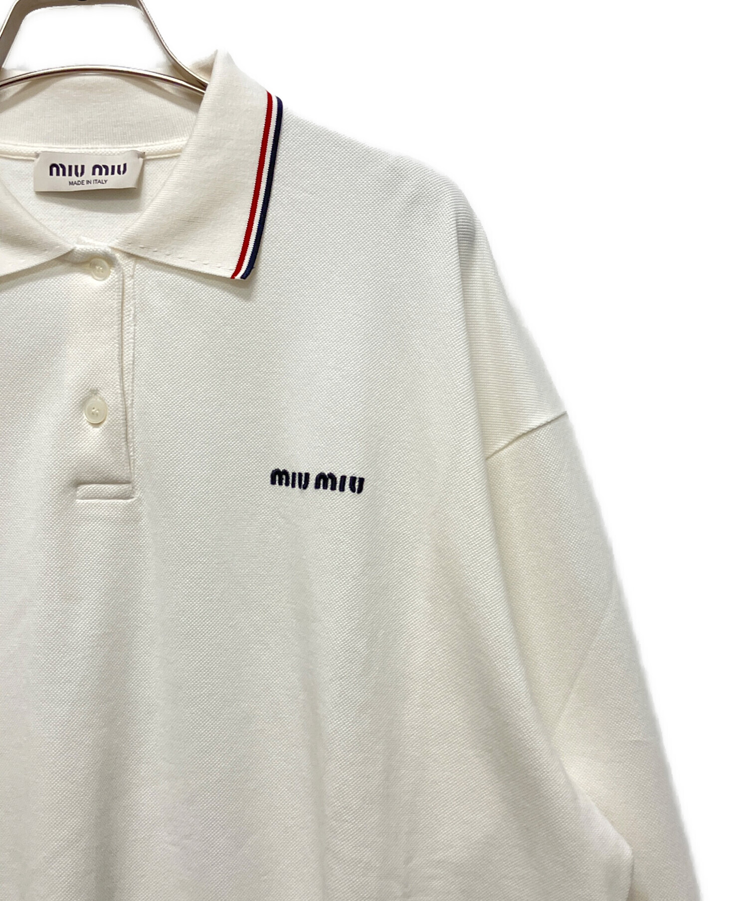 中古・古着通販】MIU MIU (ミュウミュウ) コットンピケ ポロシャツ