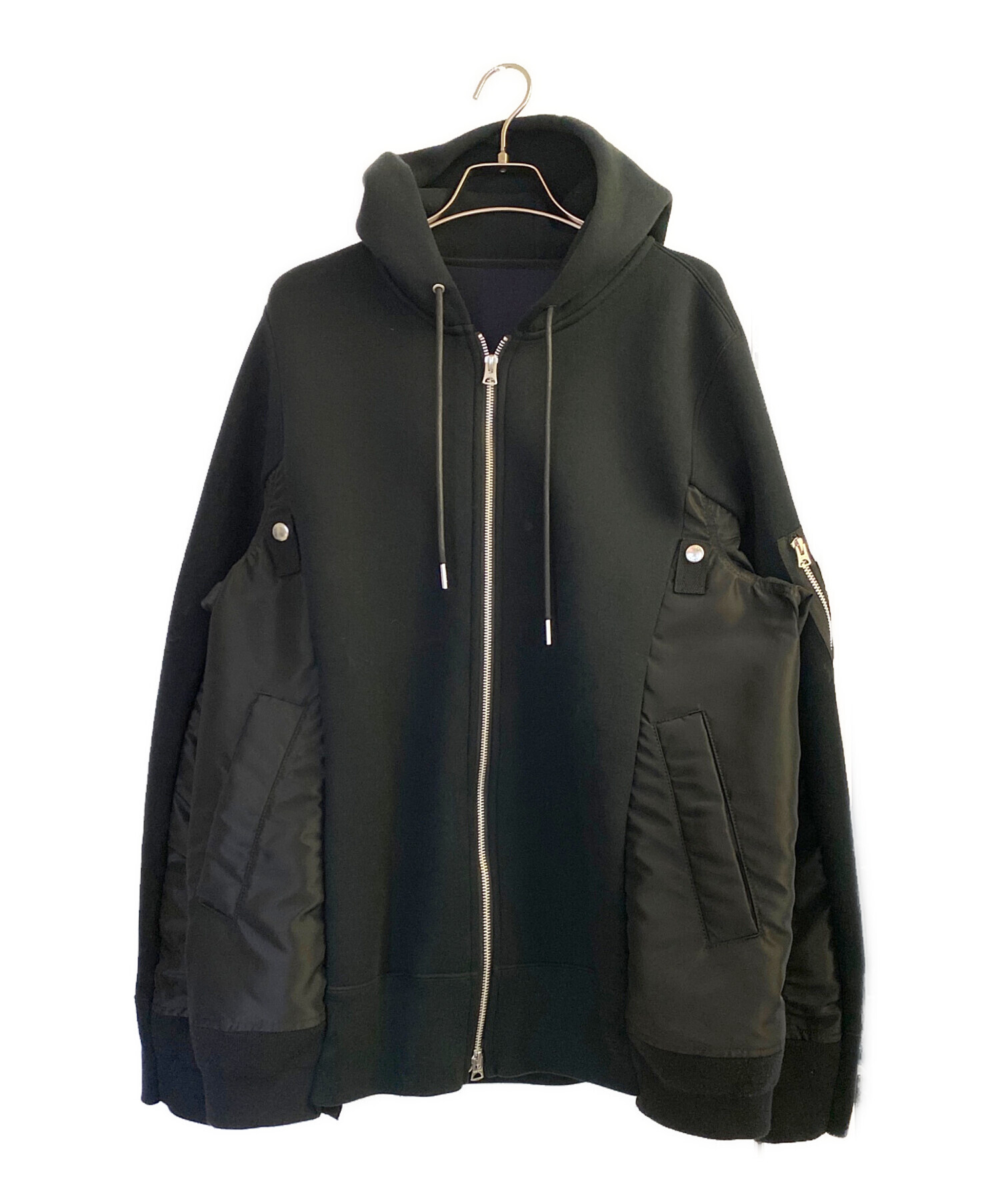 中古・古着通販】sacai (サカイ) Sponge Sweat x Nylon Twill Hoodie