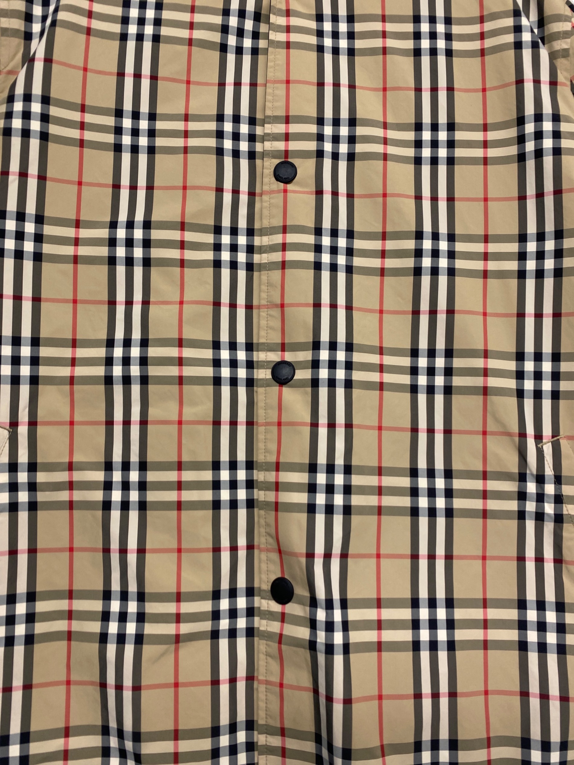 中古・古着通販】BURBERRY (バーバリー) Checked Reversible Hooded