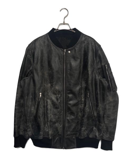 【Rick Owens/リックオウエンス】48 レザージャケット 中古・古着通販】RICK OWENS (リックオウエンス) 25SS Long-sleeved