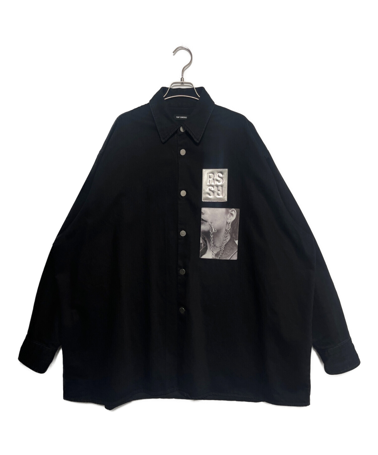 中古品　ダメージ有りRAF SIMONS 長袖シャツ 秋冬 2000-2001 中古・古着通販】RAF SIMONS (ラフシモンズ) 19SS Two Patches Big fit