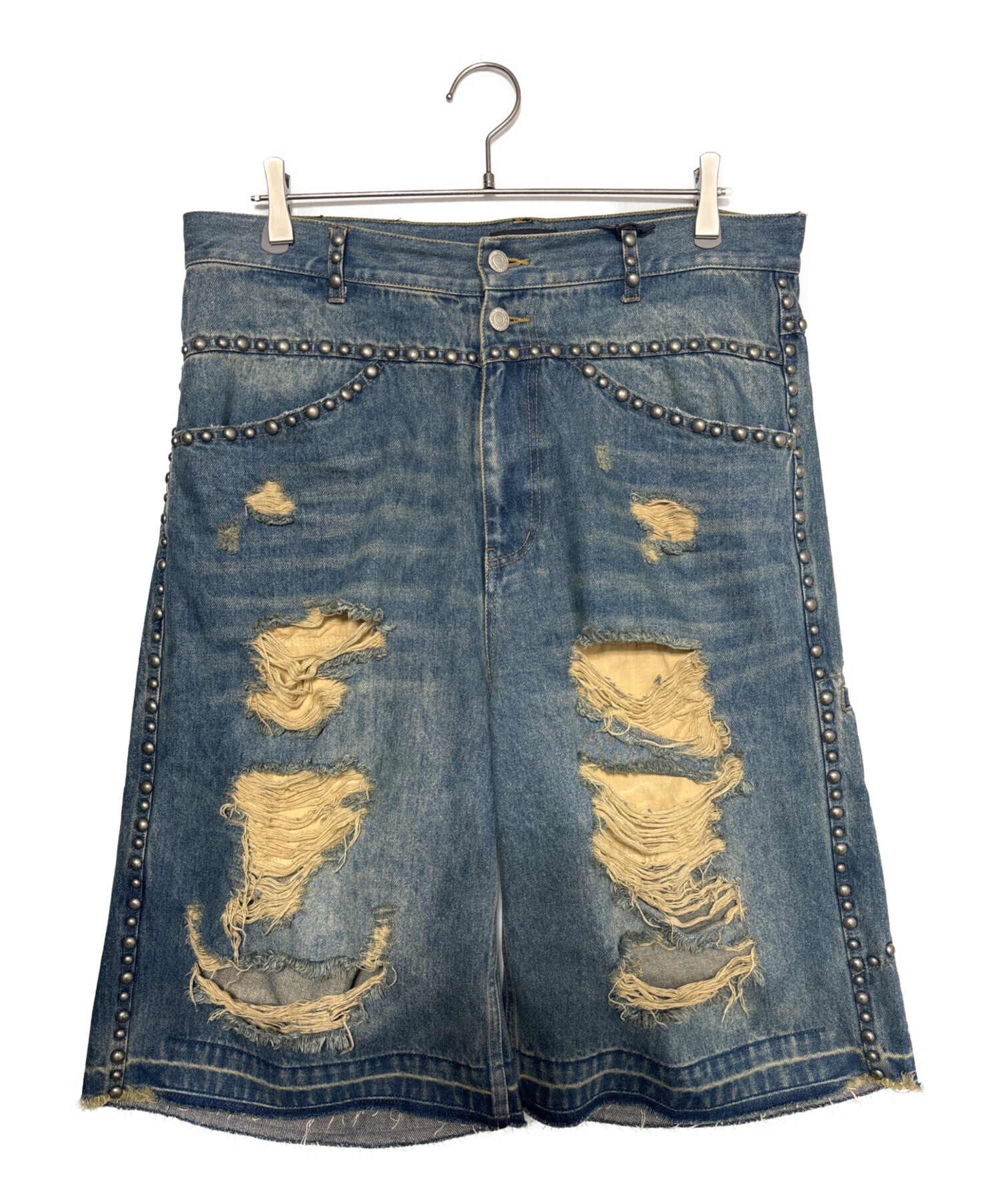 中古・古着通販】BREATH (ブレス) SUICIDE STUDS DENIM SHORTS