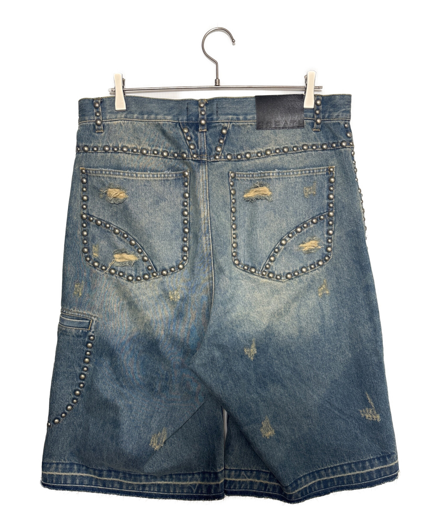 BREATH BADHOP SUIDE STUDS デニムショーツ 即購入⭕️ 中古・古着通販】BREATH (ブレス) SUICIDE STUDS DENIM SHORTS