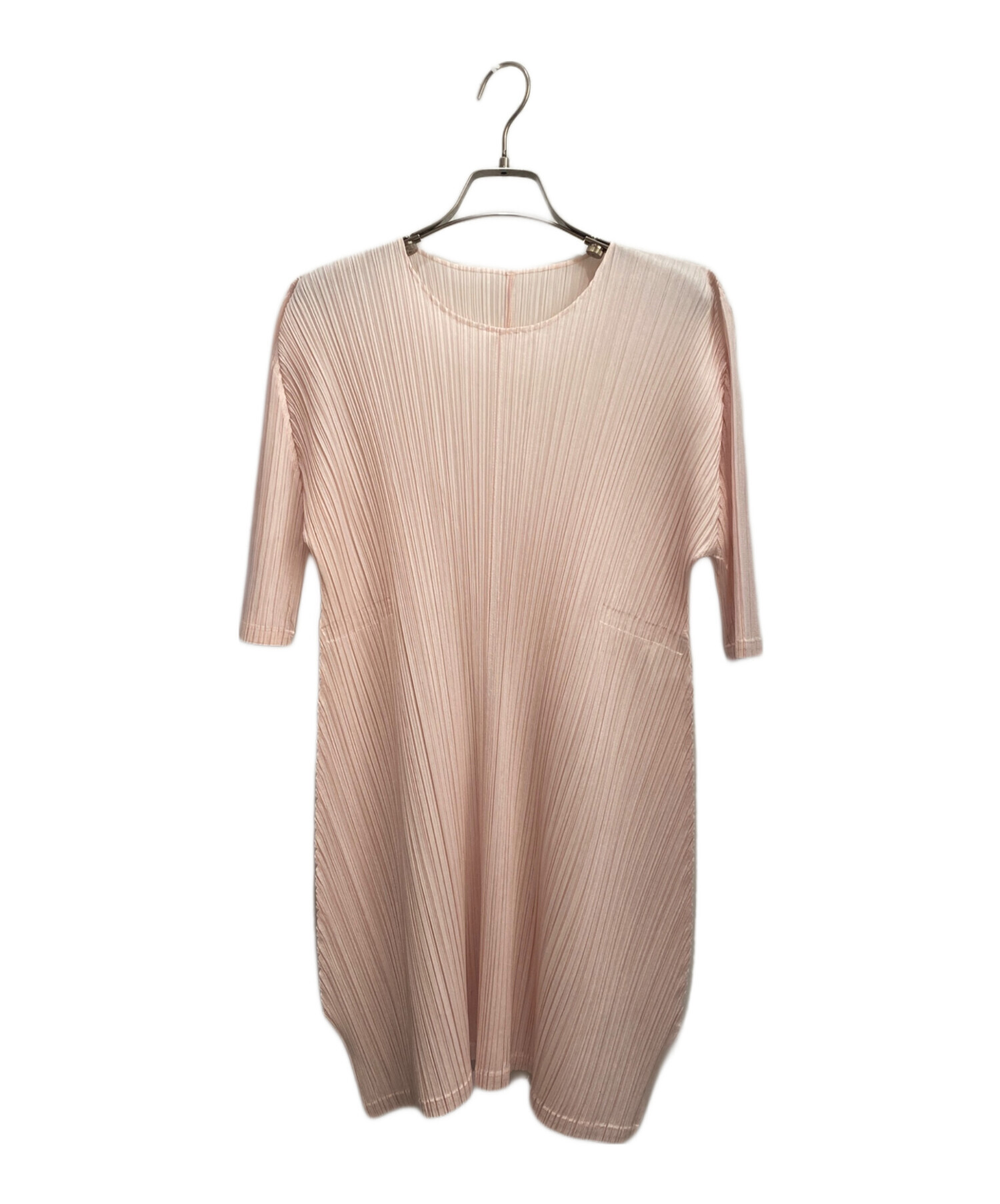 PLEATS PLEASE プリーツプリーズ 半袖 ワンピース サイズ3 中古・古着通販】PLEATS PLEASE (プリーツプリーズ) 半袖ワンピース