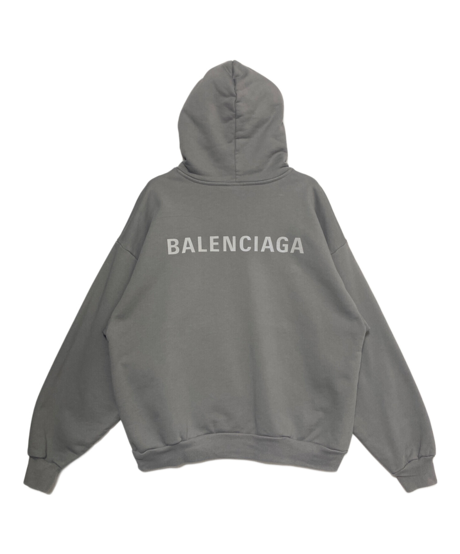 balenciaga フレイム ロゴ パーカー フーディー 中古・古着通販】BALENCIAGA (バレンシアガ) Reflective Logo Hoodie