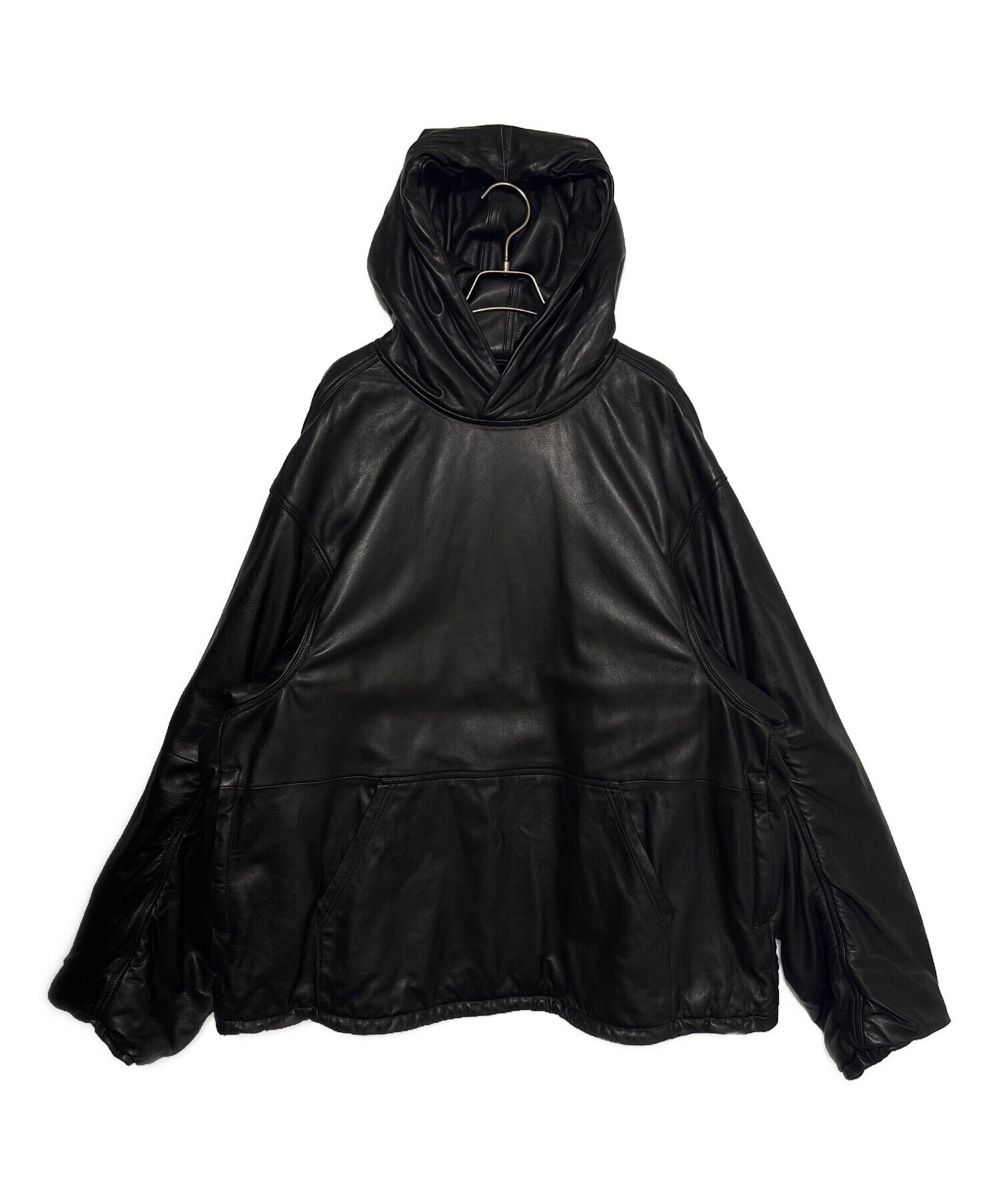 れ*い様 BALENCIAGA 中古・古着通販】BALENCIAGA (バレンシアガ) Oversized Leather Hoodie