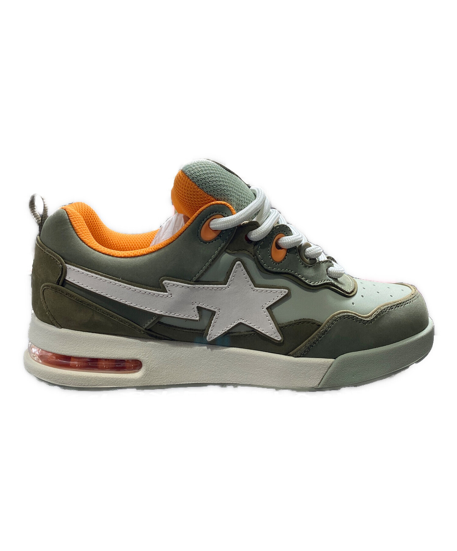 中古・古着通販】BAPESTA (ベイプスタ) FLIP STA オリーブ×オレンジ