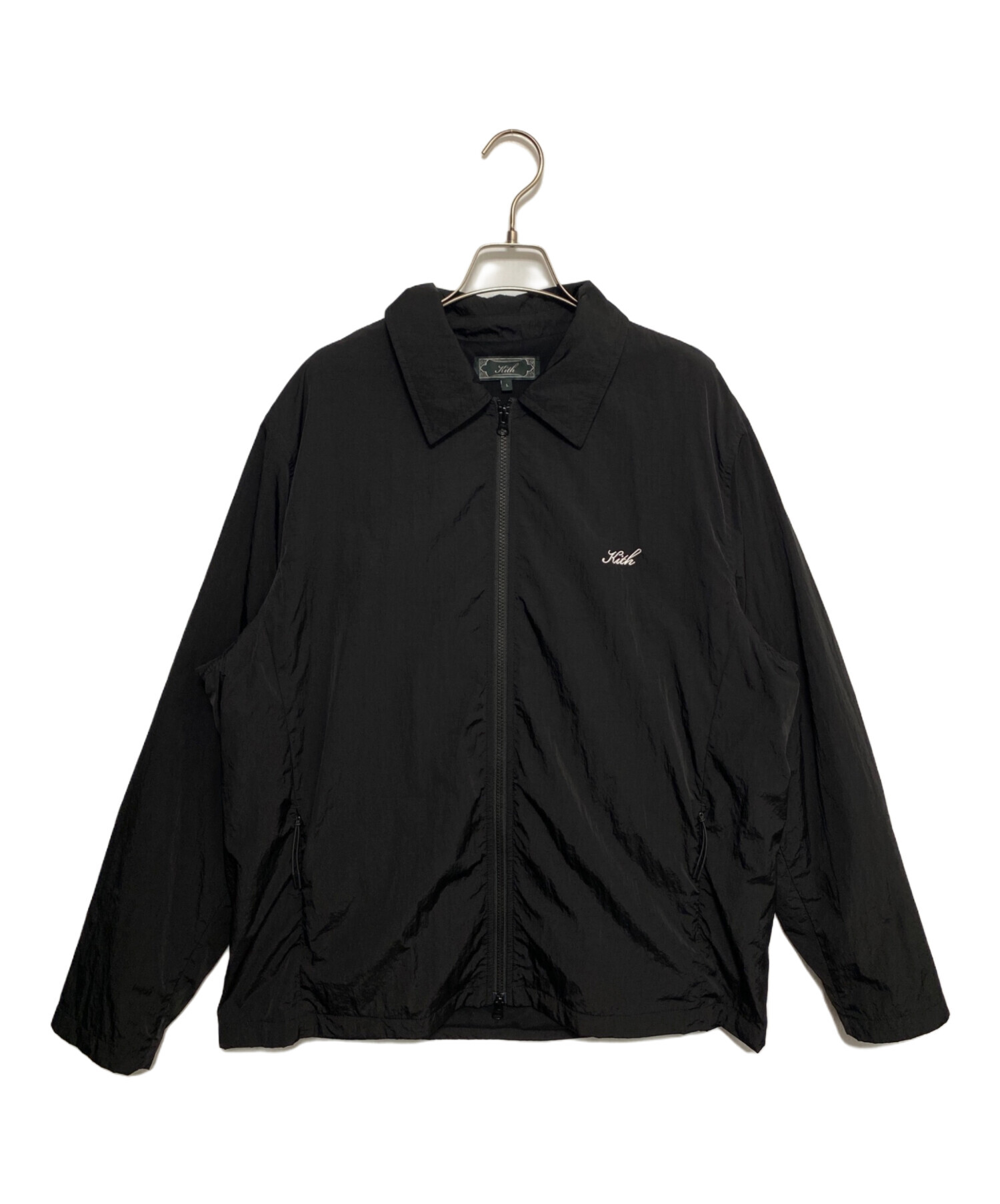 中古・古着通販】KITH (キス) ナイロンジャケット ブラック サイズ:L