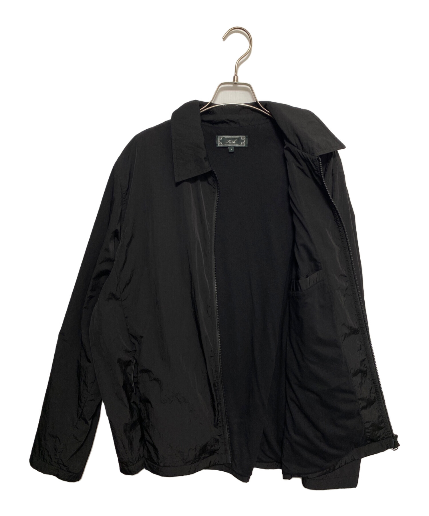 中古・古着通販】KITH (キス) ナイロンジャケット ブラック サイズ:L