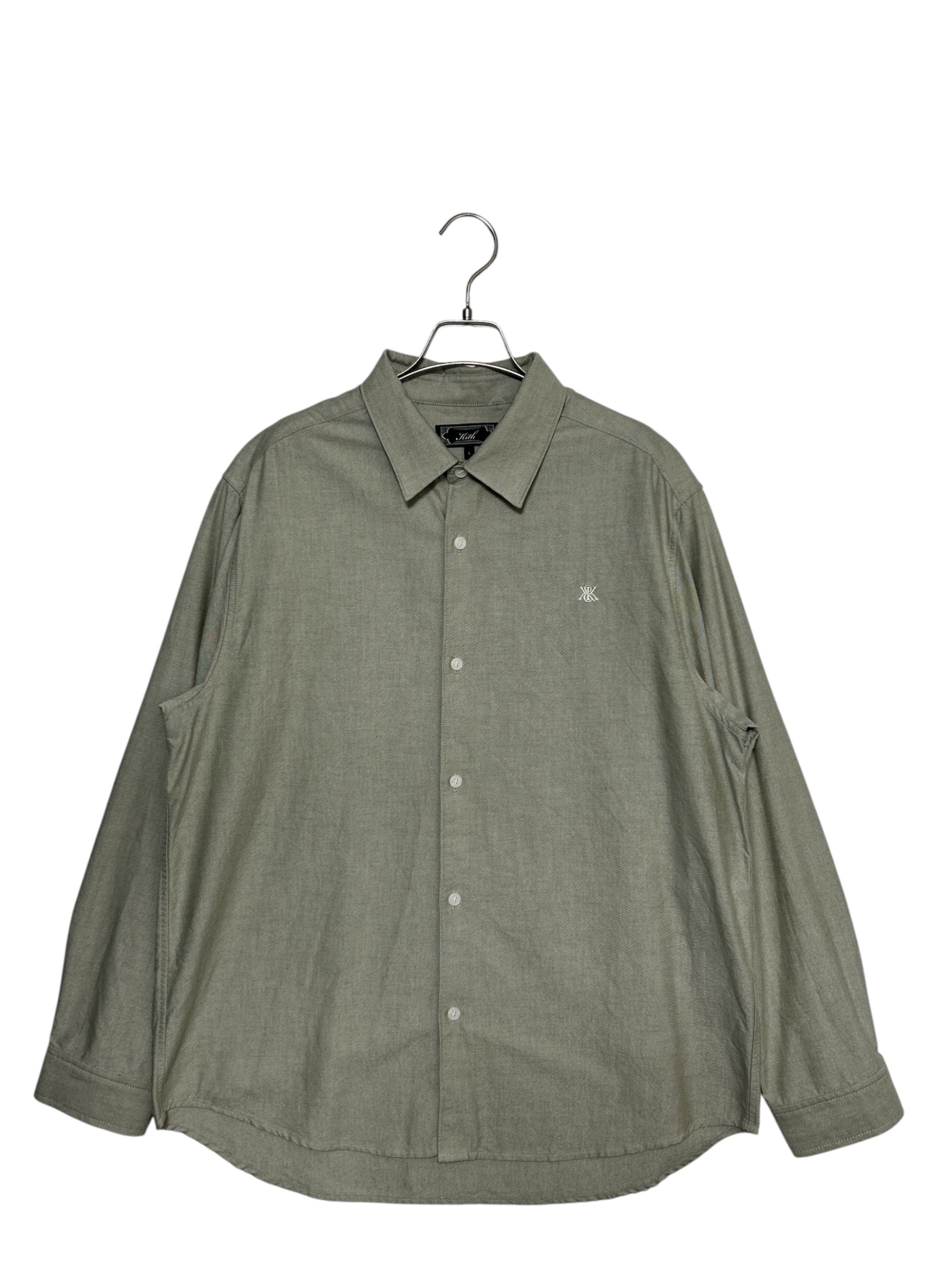 中古・古着通販】KITH (キス) シャツ ライトグレー サイズ:L｜ブランド