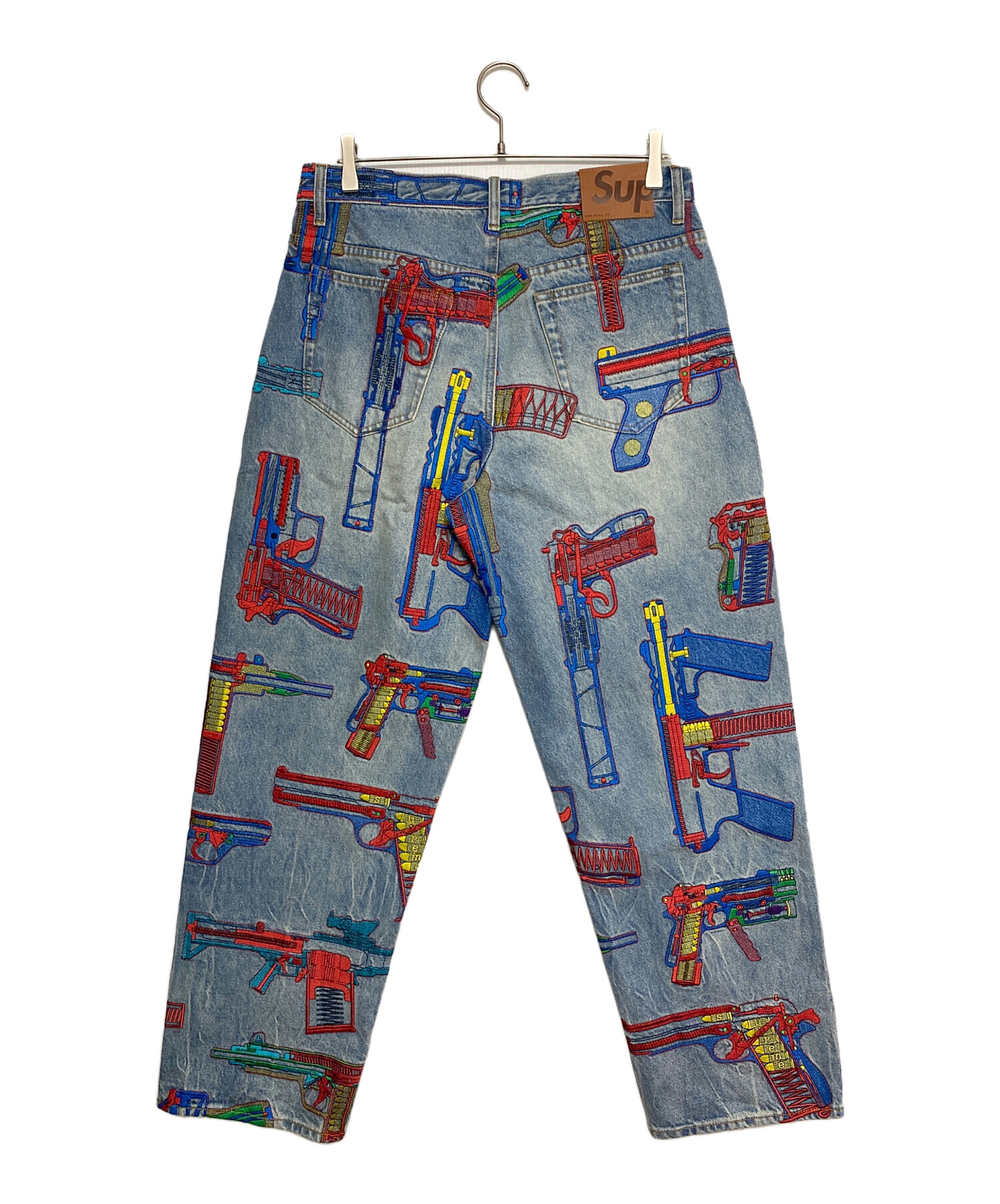 【希少】USA製Supreme デニム 中古・古着通販】Supreme (シュプリーム) Guns Embroidered Loose Fit