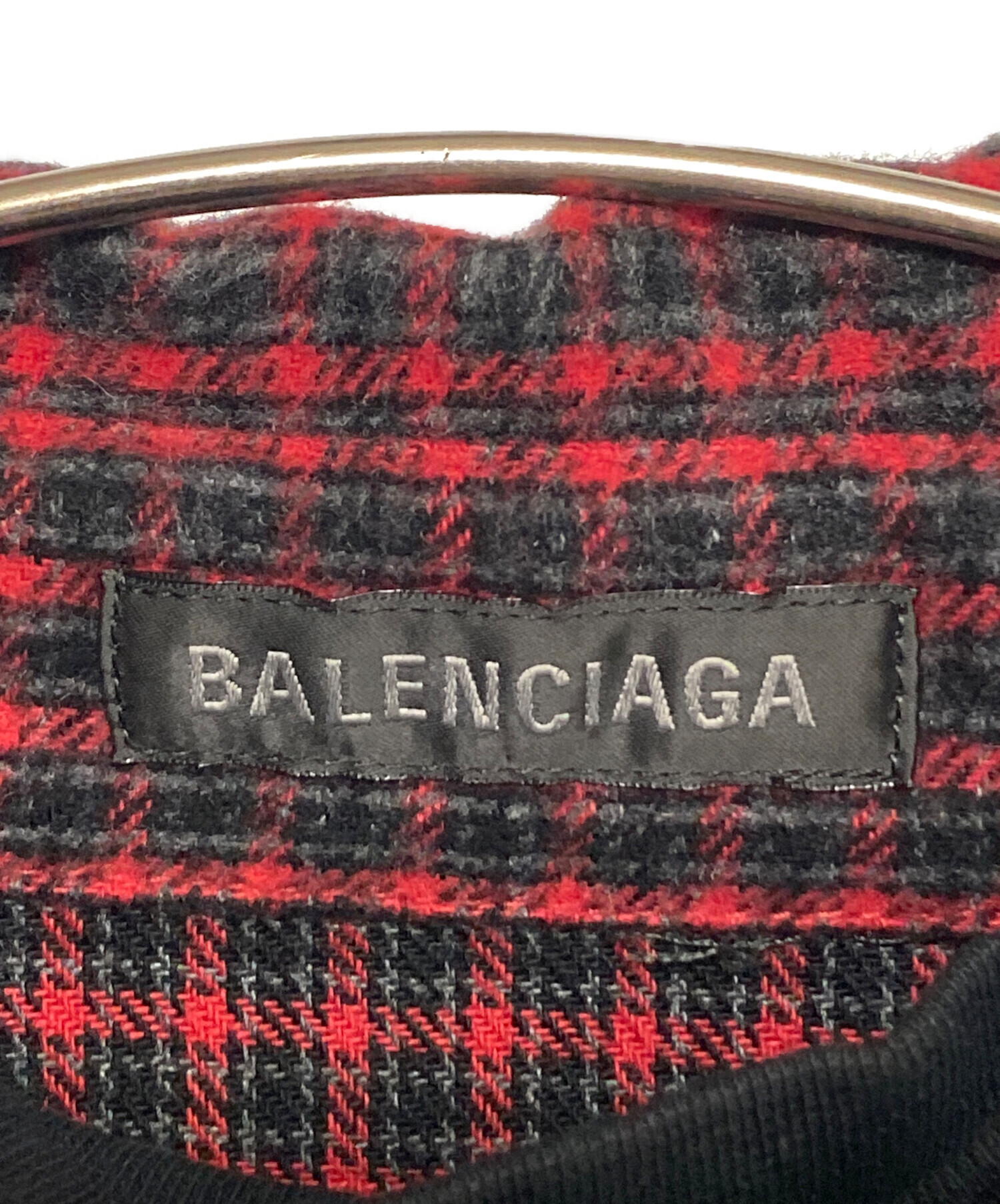 中古・古着通販】BALENCIAGA (バレンシアガ) Red & Black Check