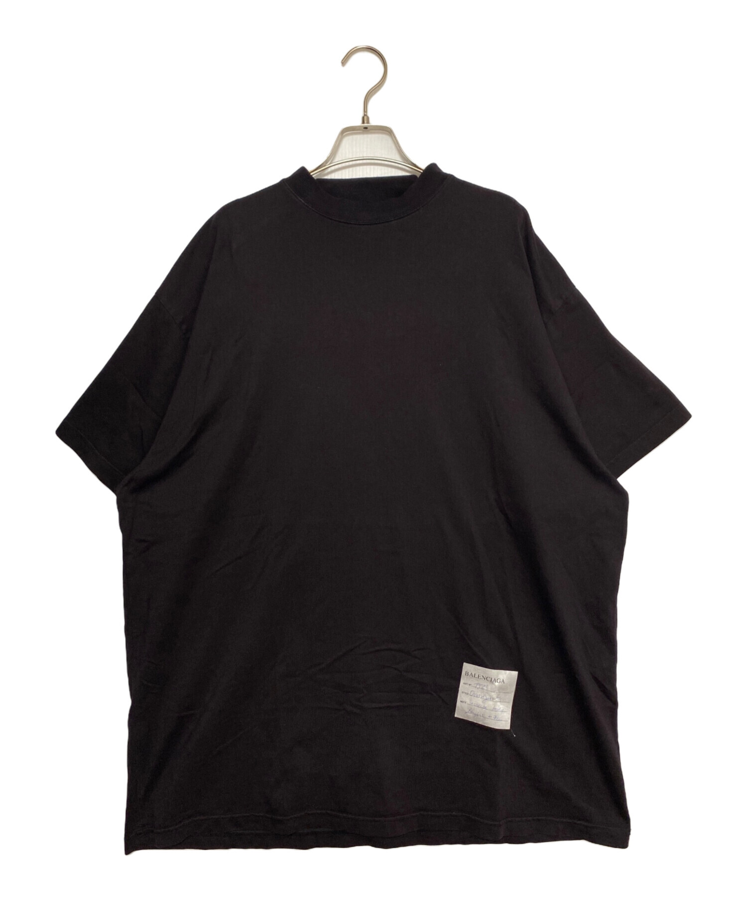 BALENCIAGA - BALENCIAGA バレンシアガ カットソー SAMPLE STICKER 中古・古着通販】BALENCIAGA (バレンシアガ) Sample sticker ブラック