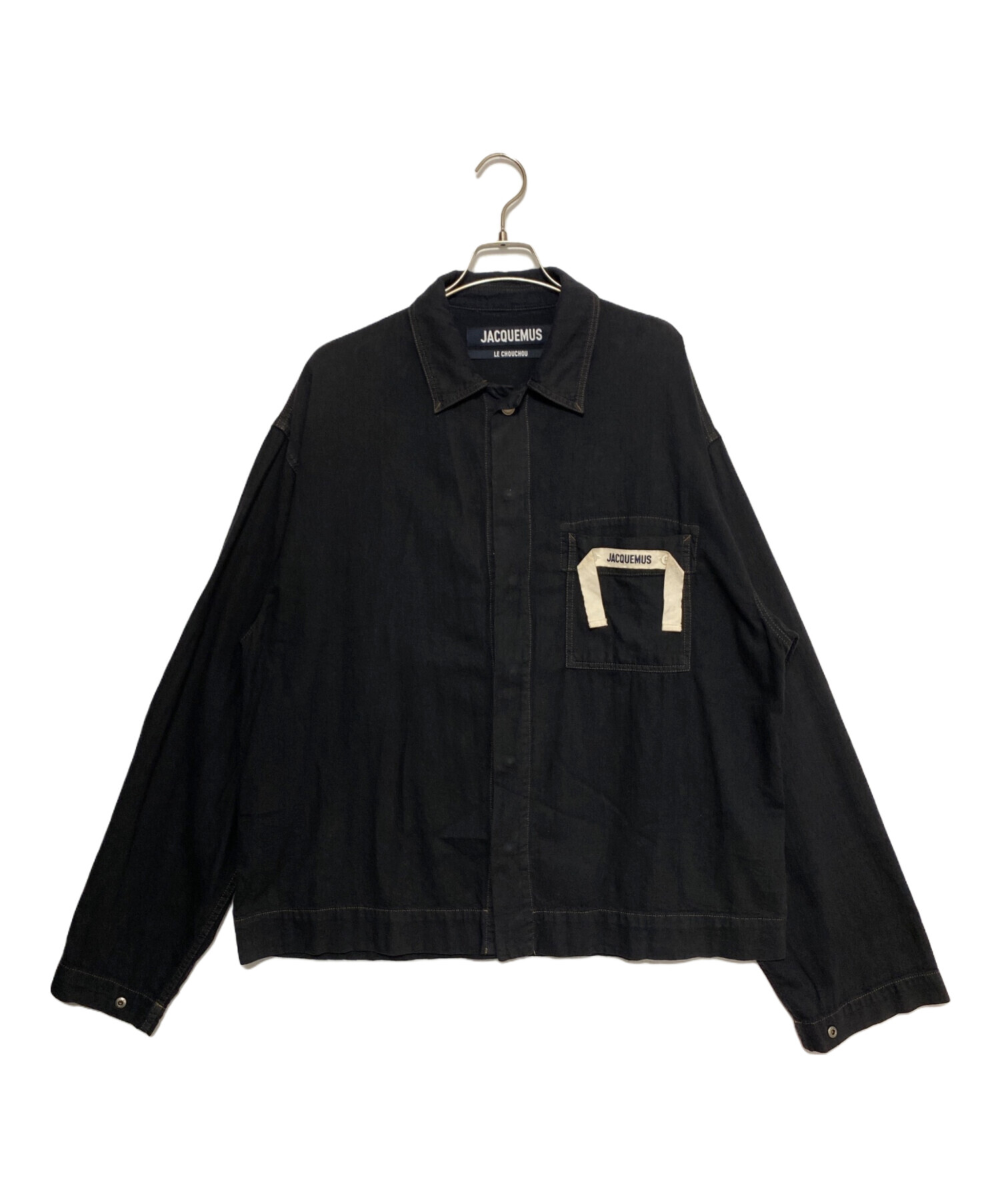 ジャックムス JACQUEMUS ジップアップシャツ サイズ50 (L相当) 中古・古着通販】JACQUEMUS (ジャックムス) La Chemise De-nimes