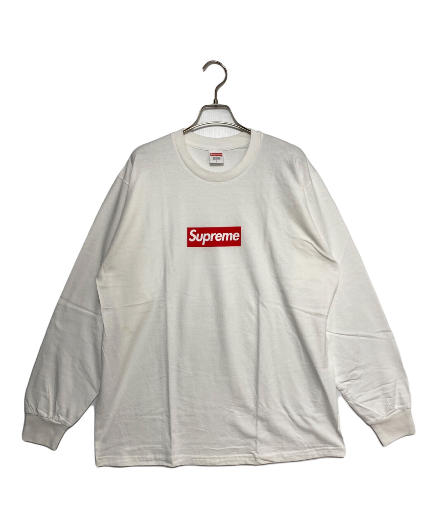 中古・古着通販】SUPREME (シュプリーム) L/S Tee box logo ホワイト