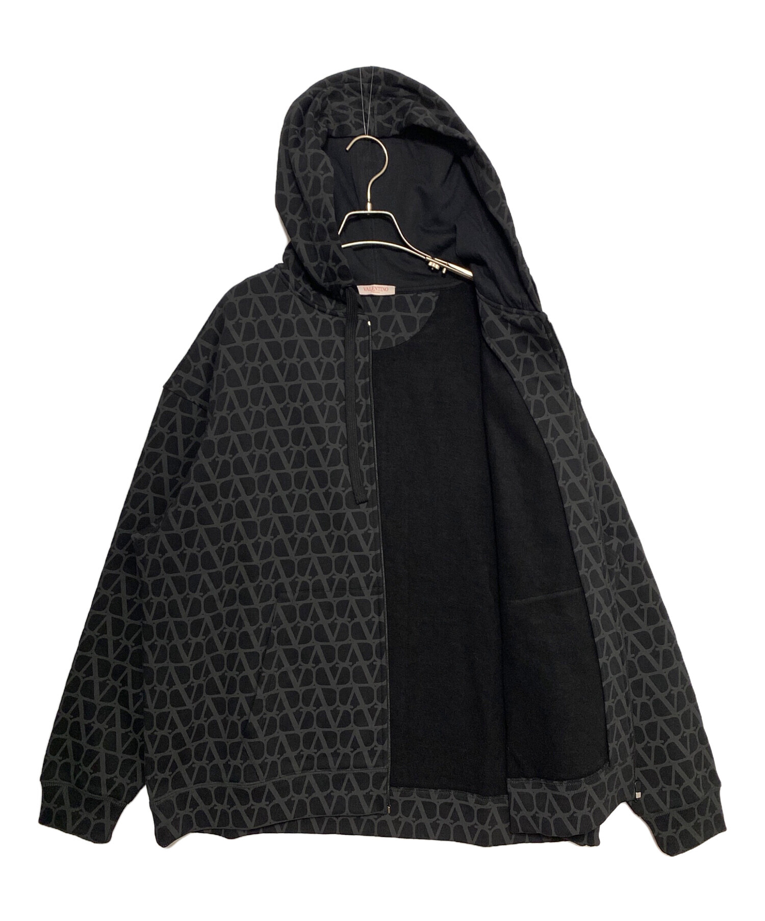 VALENTINO - VALENTINO ヴァレンティノ パーカー XS 黒 【古着】【中古】 中古・古着通販】VALENTINO (ヴァレンティノ) トワル イコノグラフ