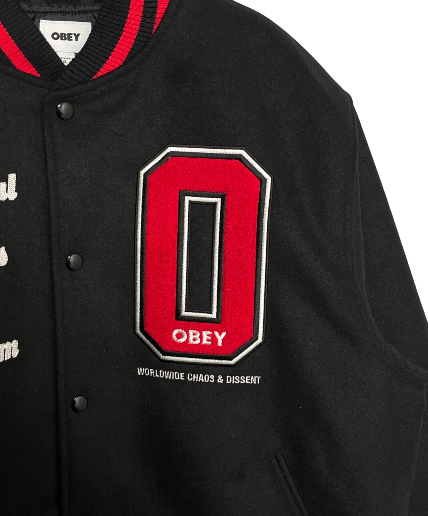 中古・古着通販】OBEY (オベイ) TOKYO INTERNATIONAL VARSITY JACKET