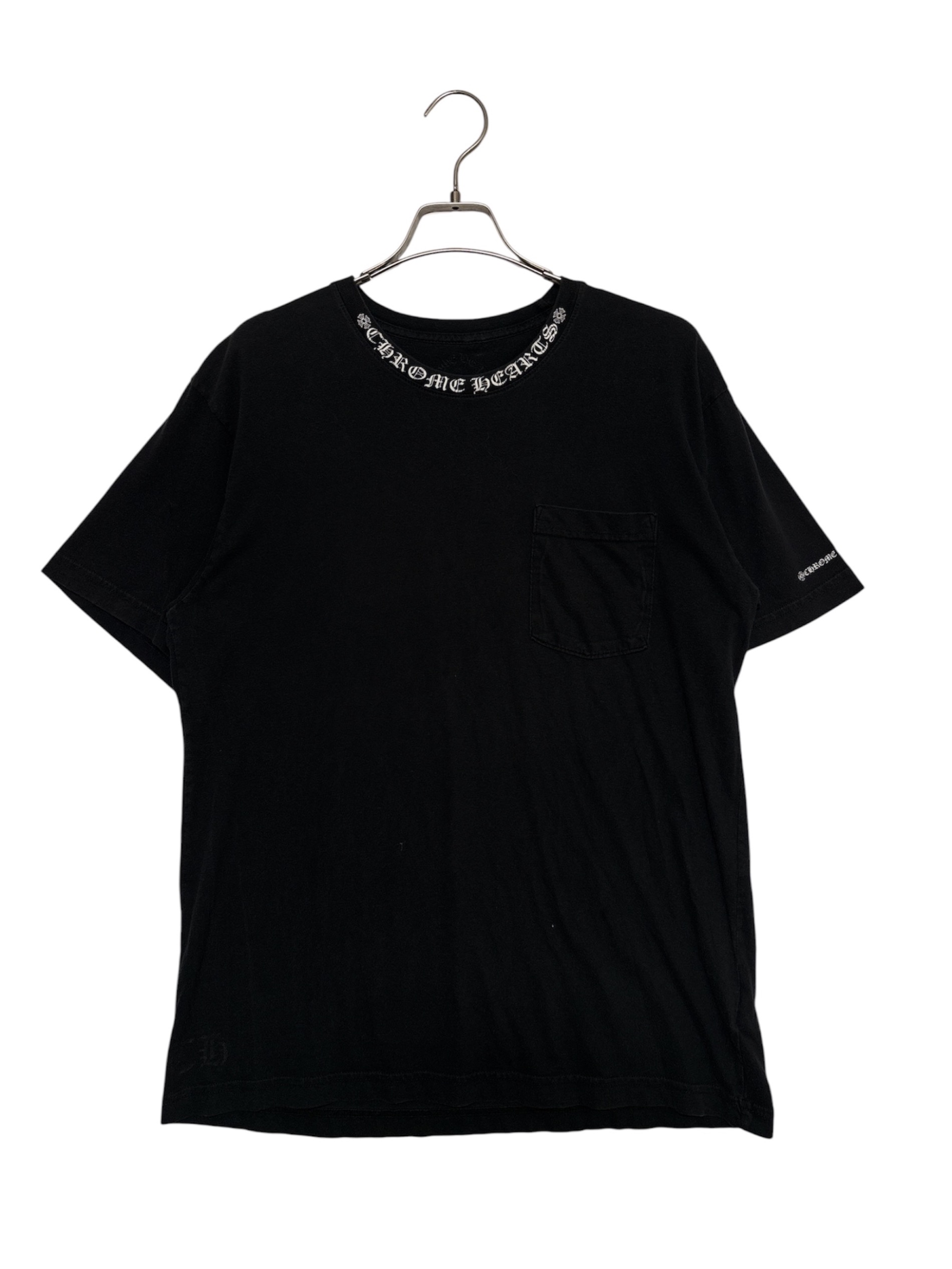 新品未使用 クロムハーツ ネックロゴ ポケットTシャツ L ブラック 中古・古着通販】CHROME HEARTS (クロムハーツ) Neck Logo S/S Tee