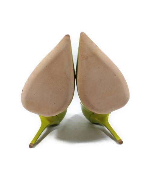 【美中古品】jimmy choo ジミーチュウ　グリーンパンプス　スエード 美中古品】jimmy choo ジミーチュウ グリーンパンプス スエード 中古