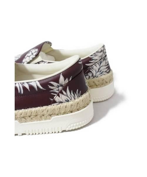 中古・古着通販】VALENTINO (ヴァレンティノ) 総柄スリッポン ボルドー 