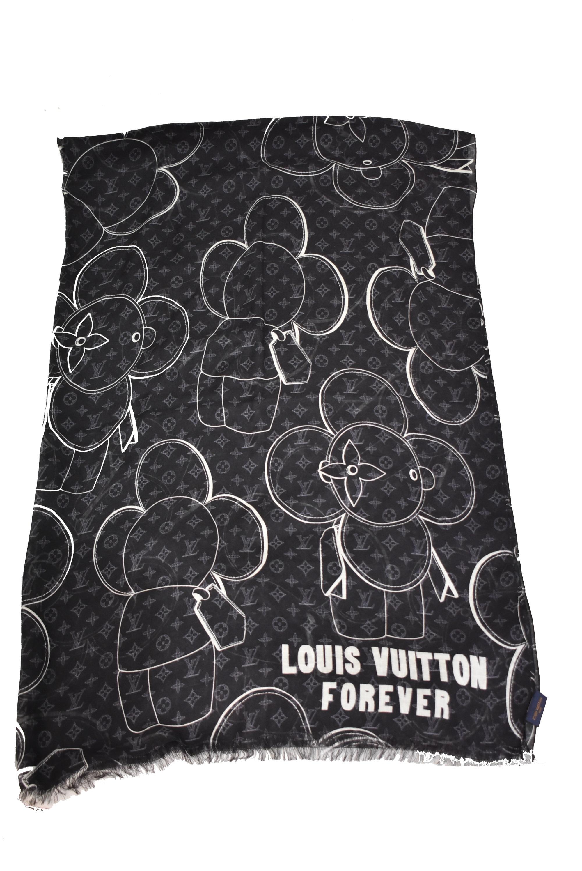 【激レア】LOUIS VUITTONストール ブラック モノグラムFOREVER 中古・古着通販】LOUIS VUITTON (ルイヴィトン) ヴィヴィエンヌ