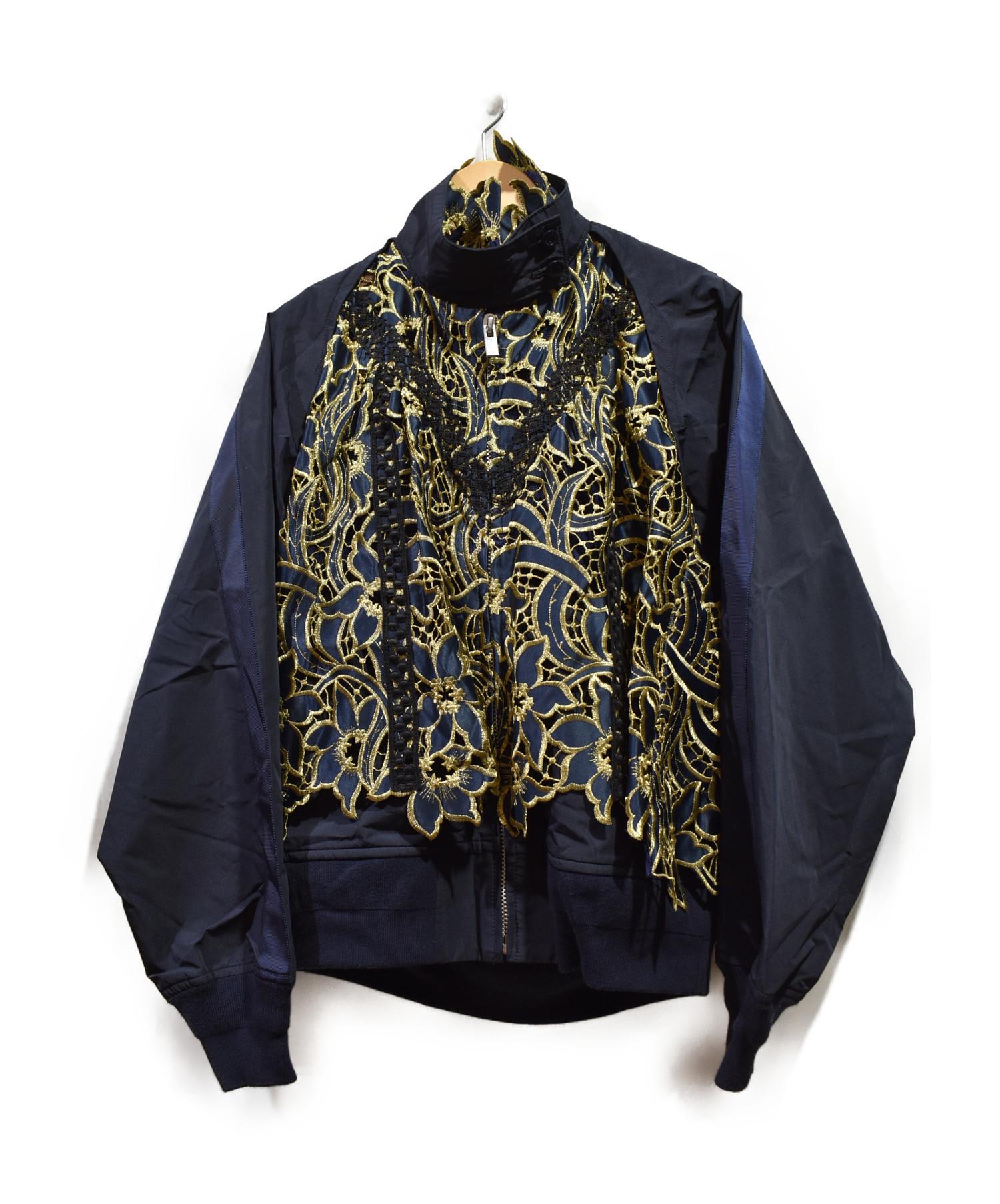 sacai 19-04543　レース付きナイロンブルゾン 中古・古着通販】sacai (サカイ) レースブルゾン サイズ:1｜ブランド