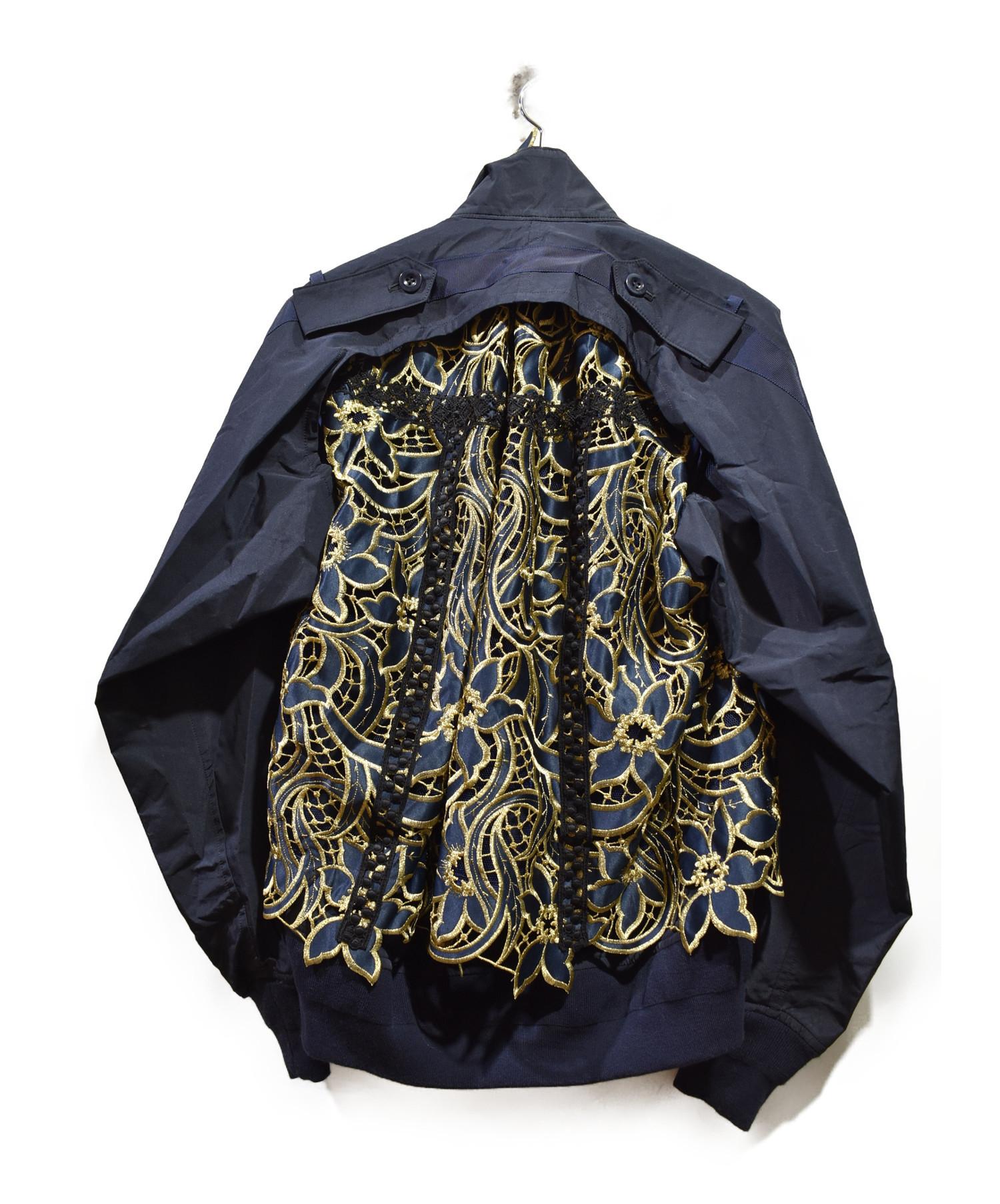 sacai 19-04543　レース付きナイロンブルゾン 中古・古着通販】sacai (サカイ) レースブルゾン サイズ:1｜ブランド