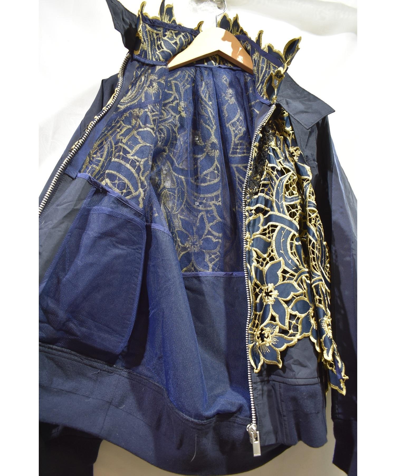 sacai 19-04543　レース付きナイロンブルゾン 中古・古着通販】sacai (サカイ) レースブルゾン サイズ:1｜ブランド