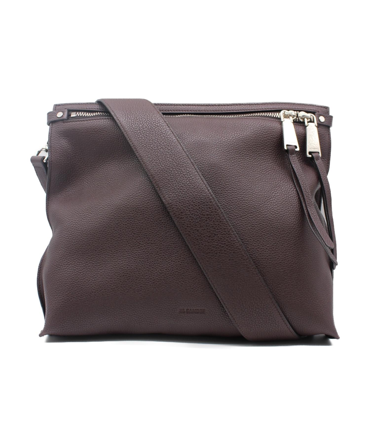 中古・古着通販】JIL SANDER (ジルサンダー) レザーショルダーバッグ 