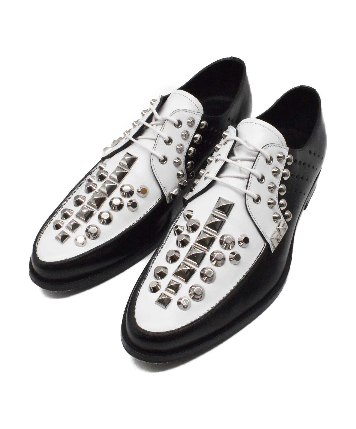 中古・古着通販】PRADA (プラダ) スタッズレースアップシューズ