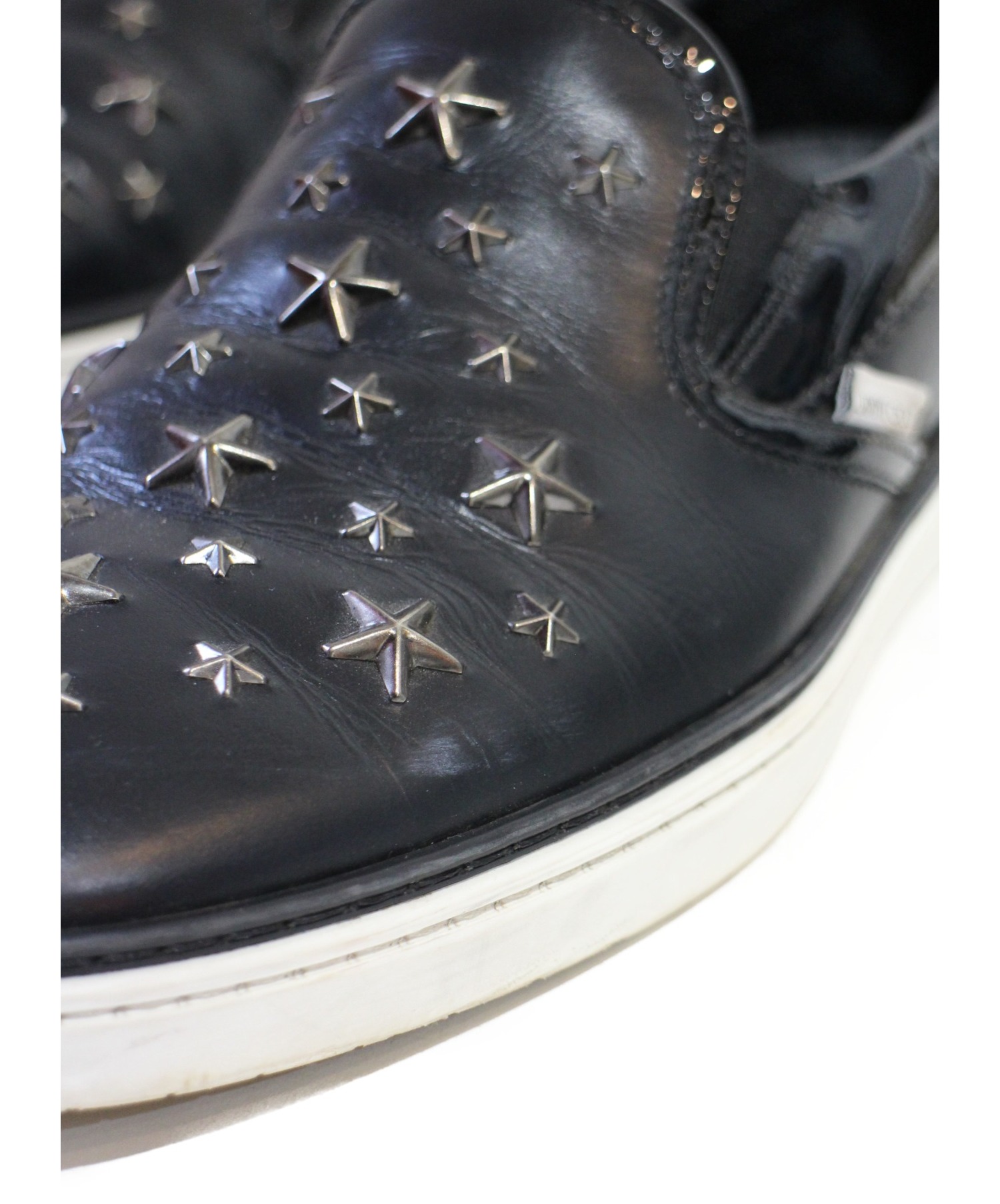 中古・古着通販】JIMMY CHOO (ジミーチュウ) スタースタッズスリッポン 