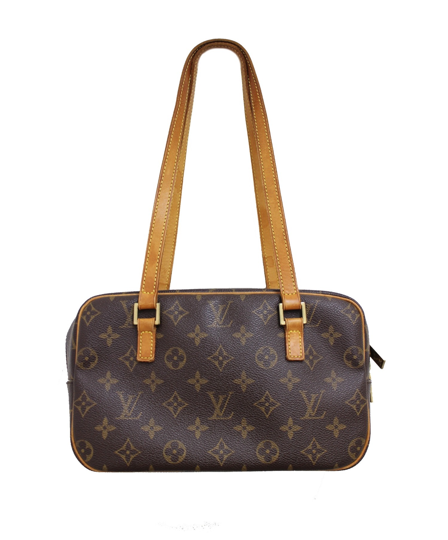 LOUIS VUITTON ハンドバッグ モノグラム シテ MM ブラウン 茶 中古・古着通販】LOUIS VUITTON (ルイヴィトン) シテMM ブラウン