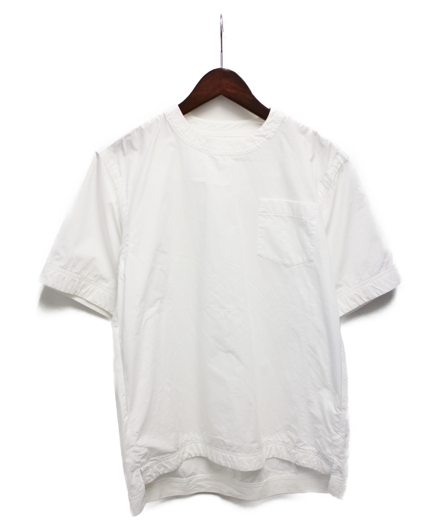中古・古着通販】sacai (サカイ) プルオーバートップ ホワイト サイズ