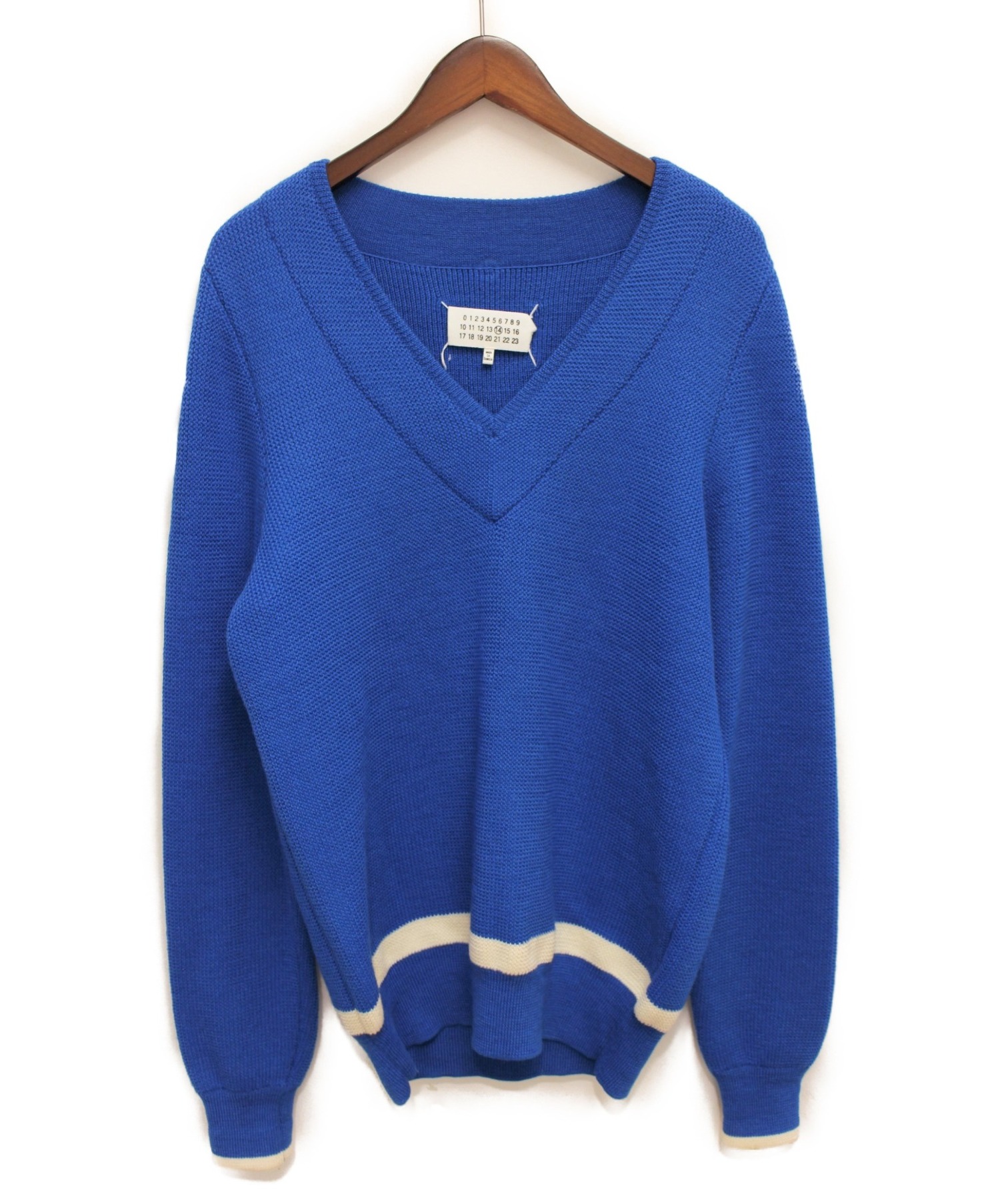 中古・古着通販】Maison Margiela (メゾンマルジェラ) Vネックニット 