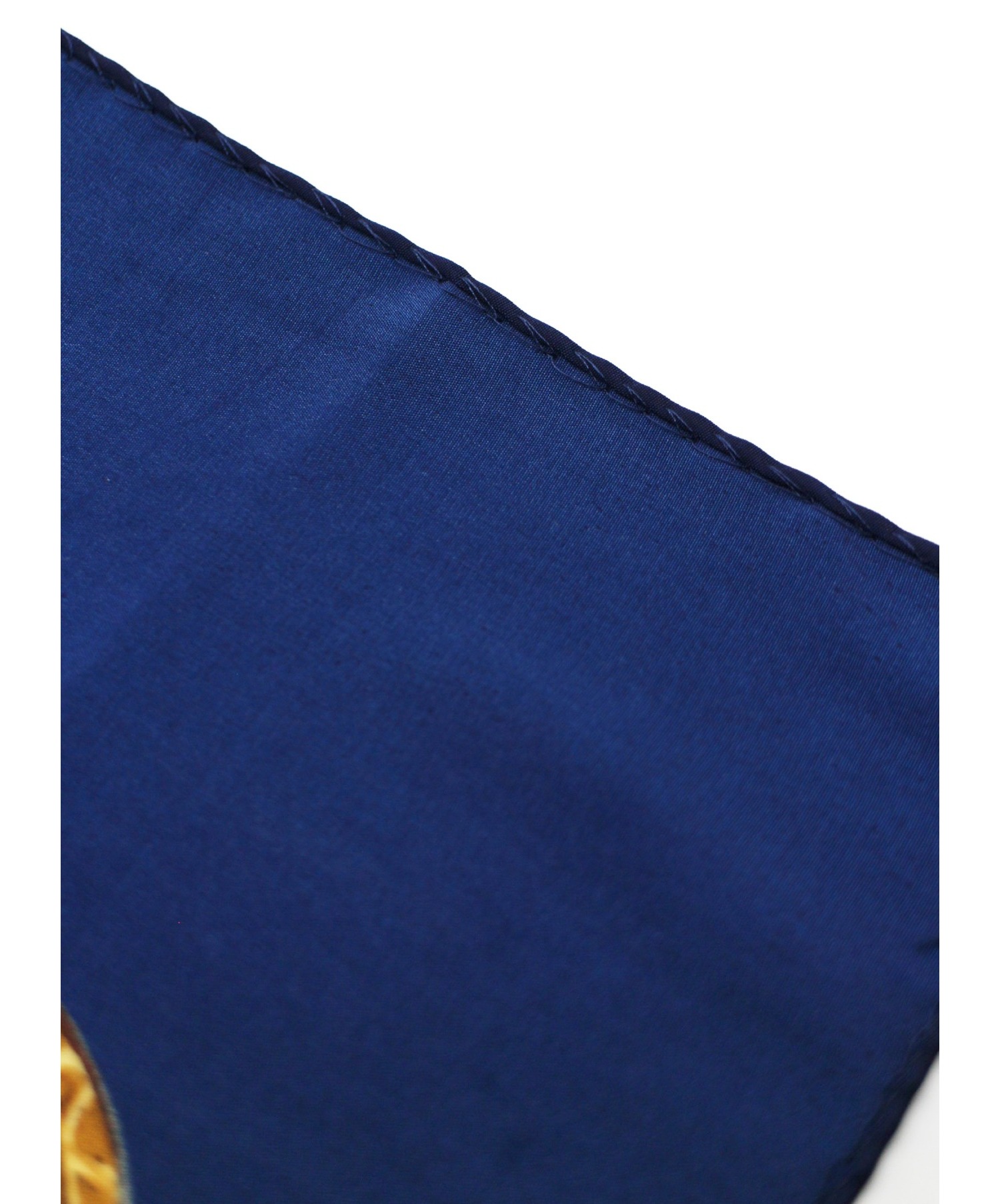 中古・古着通販】CHANEL (シャネル) シルクスカーフ ネイビー サイズ