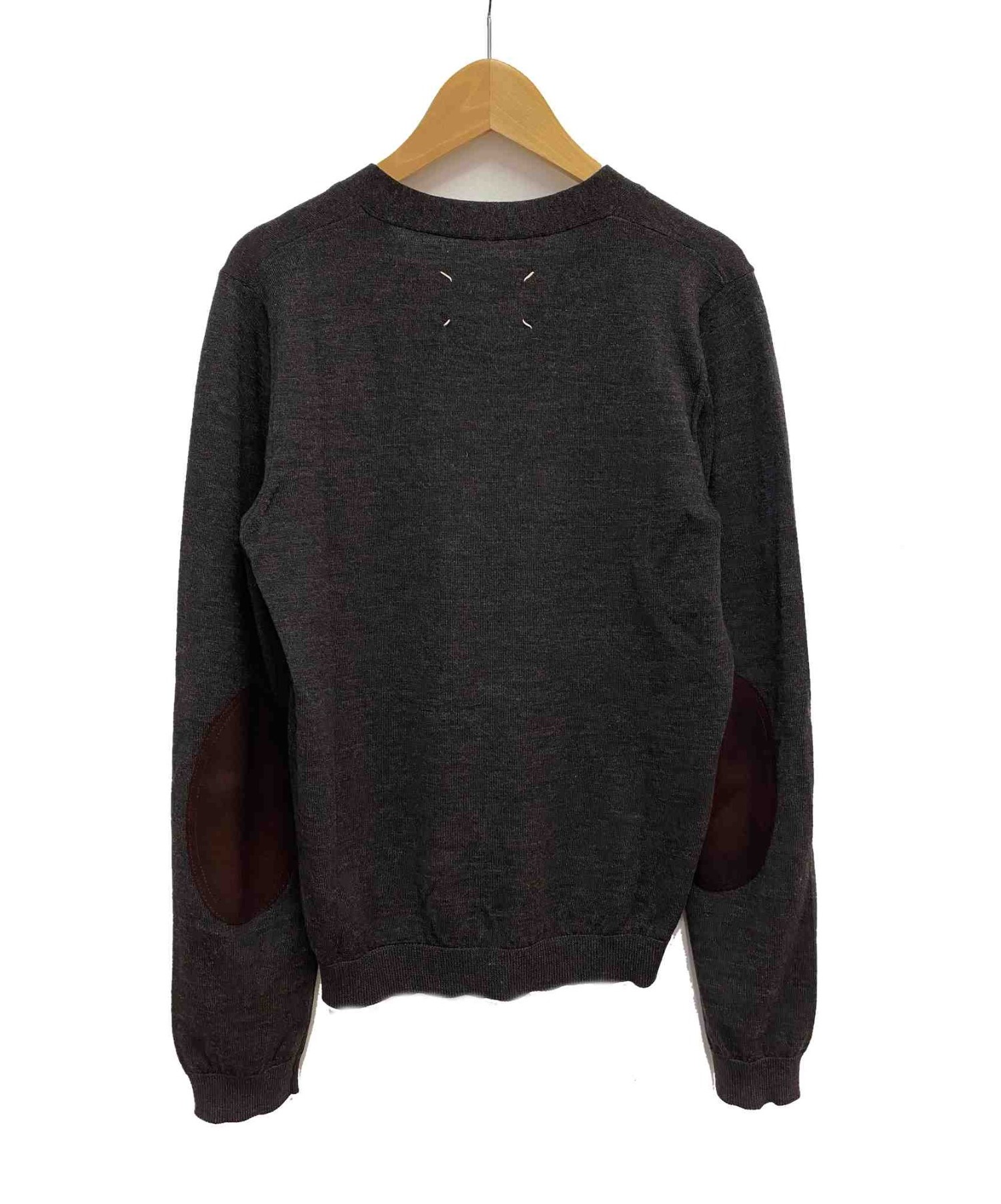 限定値下◆Maison Margiela エルボーパッチニット 新品タグMM6 Maison Margiela メゾンマルジェラ 12G エルボーパッチ セーター