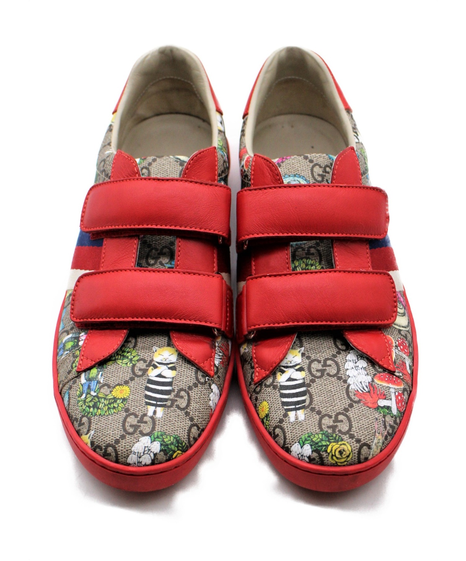 中古・古着通販】GUCCI (グッチ) 20SS ベルクロスニーカー レッド