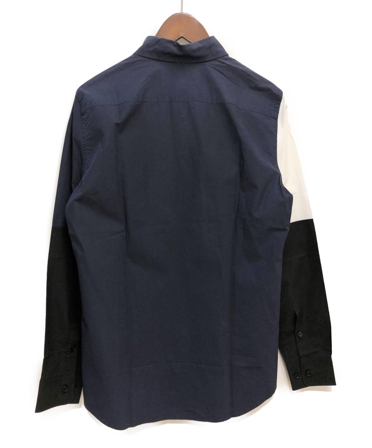 中古・古着通販】MARNI (マルニ) 切替シャツ ネイビー サイズ:44