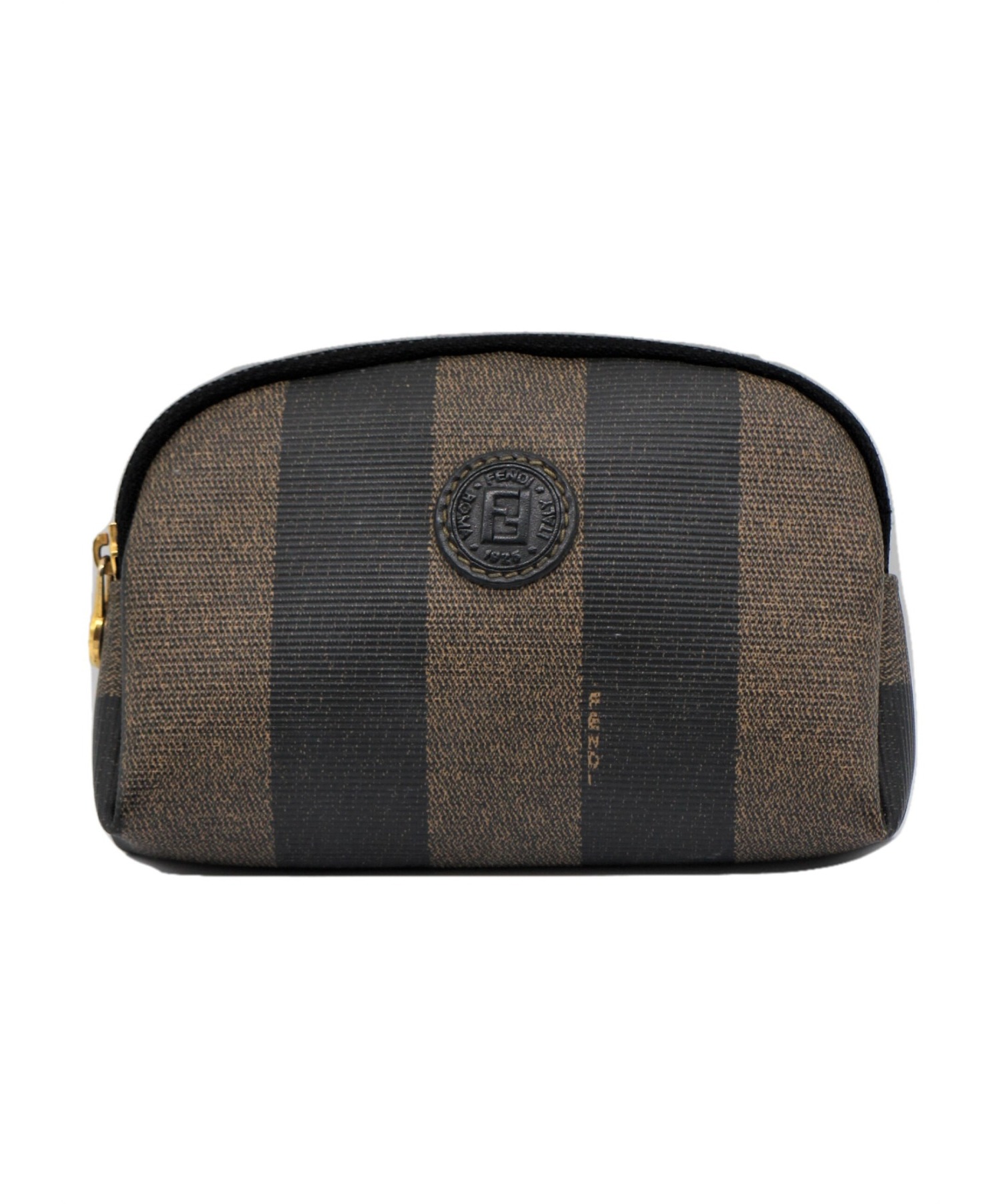 FENDI フェンディ ポーチ　ナイロン ペカン柄 中古・古着通販】FENDI (フェンディ) ペカン柄ポーチ ブラウン