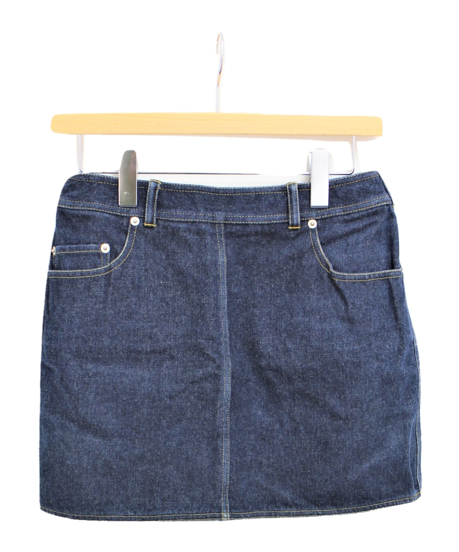 CHANEL シャネル　デニム　スカート 中古・古着通販】CHANEL (シャネル) デニムスカート インディゴ サイズ