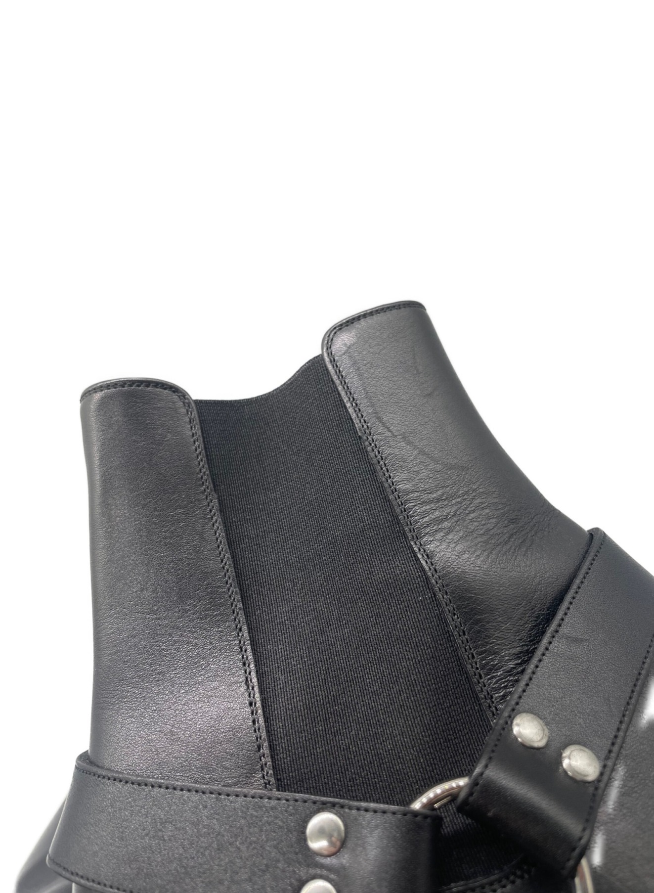 中古・古着通販】CELINE (セリーヌ) リングブーツ ブラック サイズ:42 