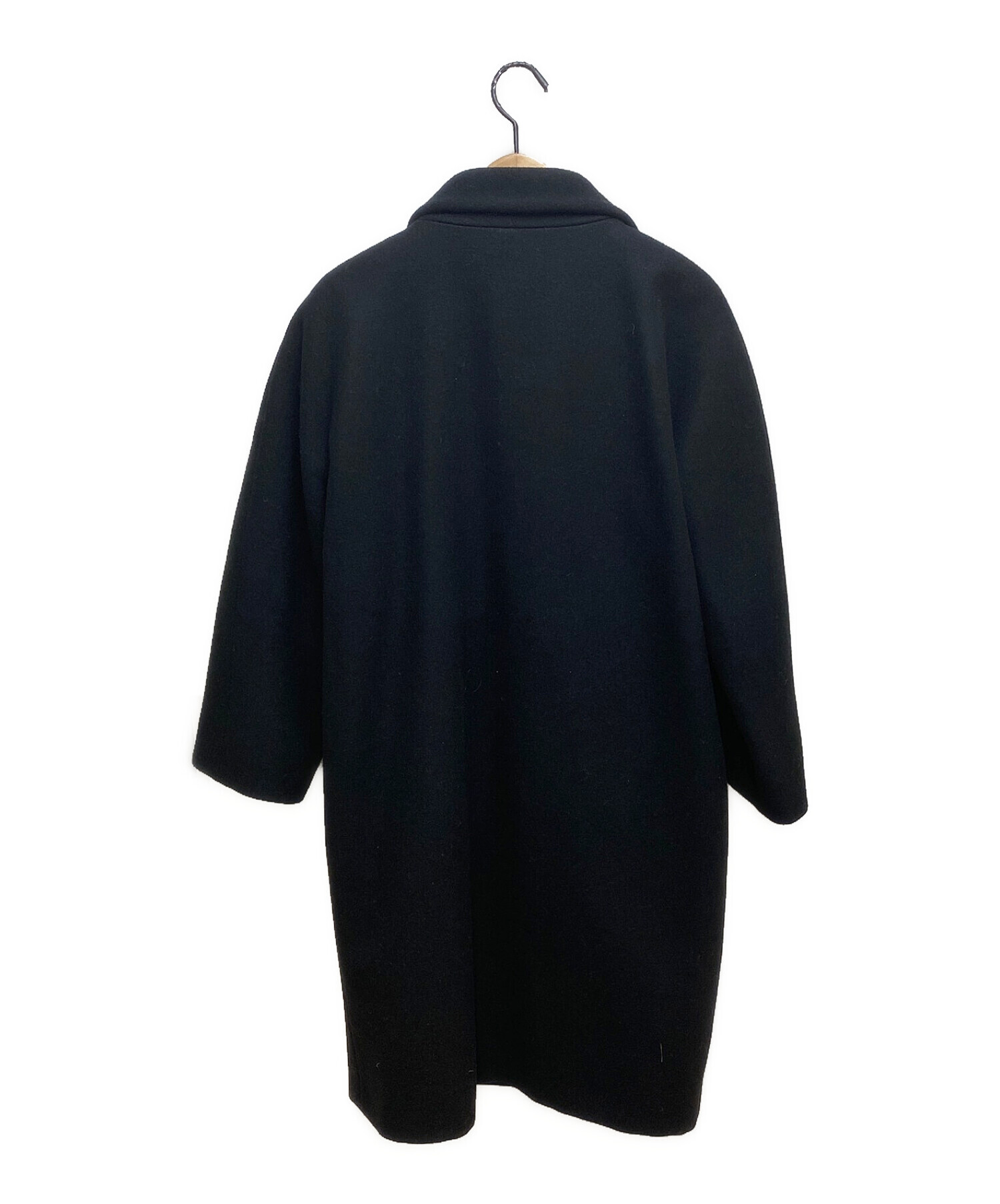 バレンシアガ　balenciaga ウールコート 中古・古着通販】BALENCIAGA (バレンシアガ) ウールコート ブラック